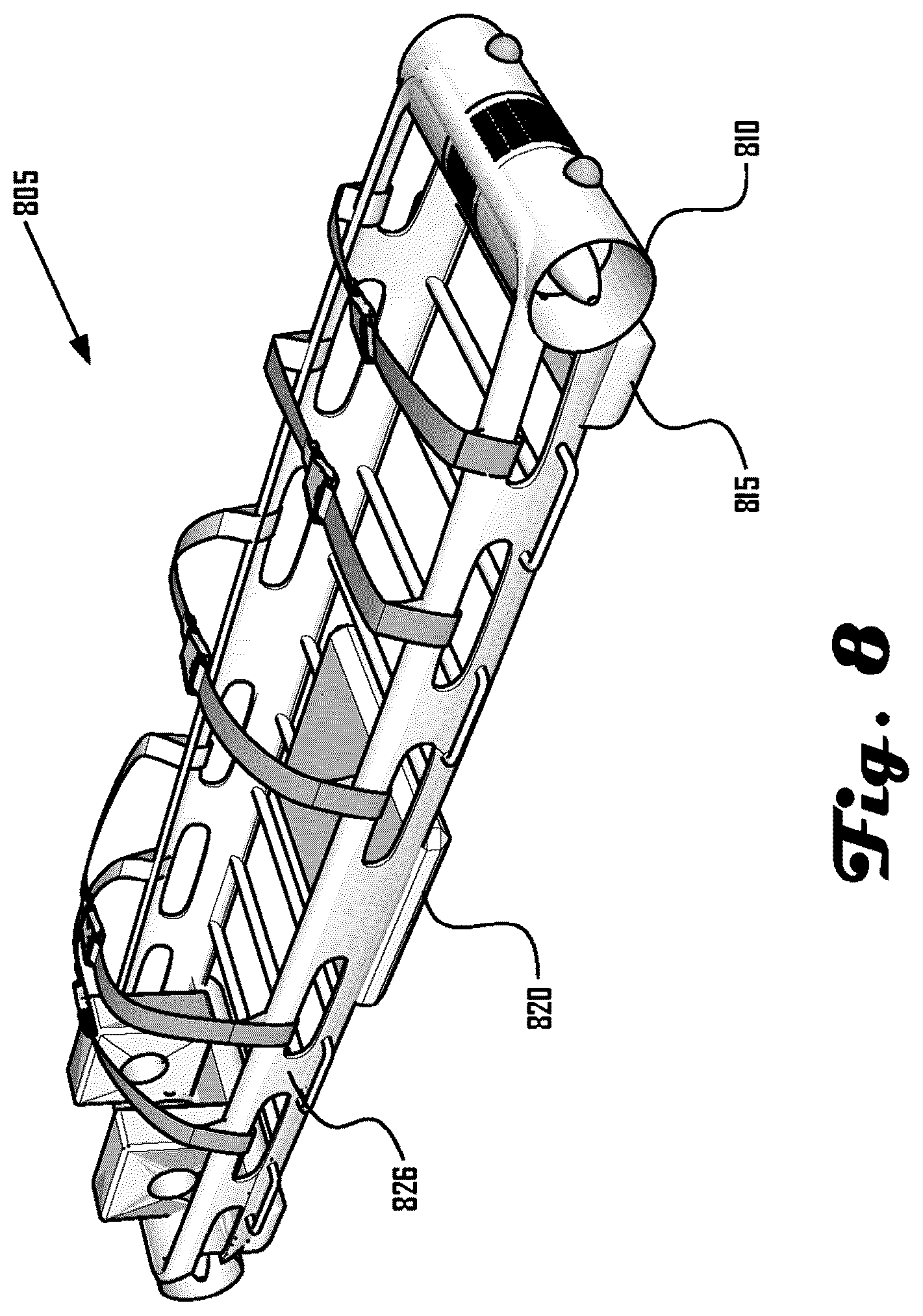 Patent US12304779 Figure 8 – On-board power and remote power for suspended load control apparatuses, systems, and methods