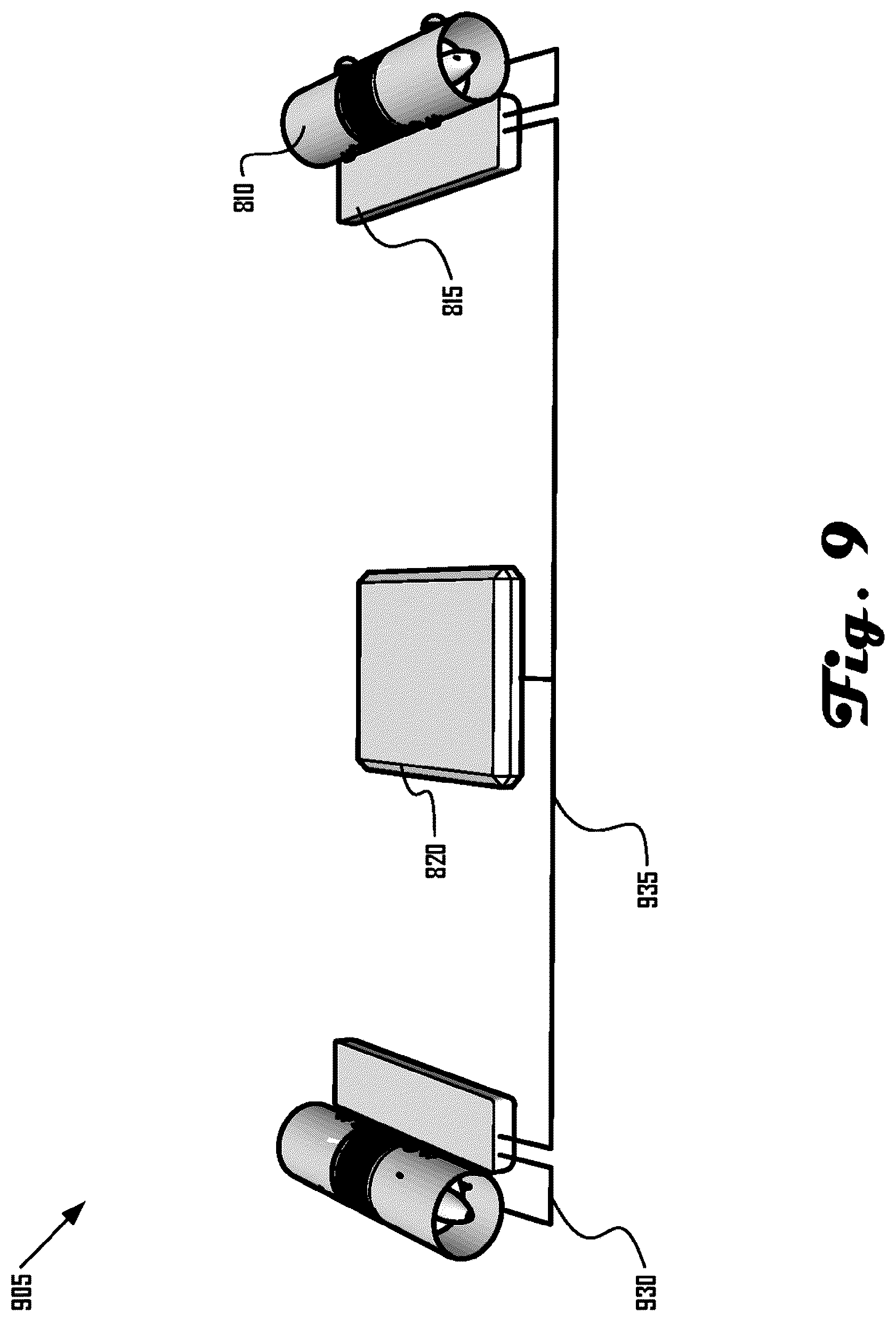 Patent US12304779 Figure 9 – On-board power and remote power for suspended load control apparatuses, systems, and methods