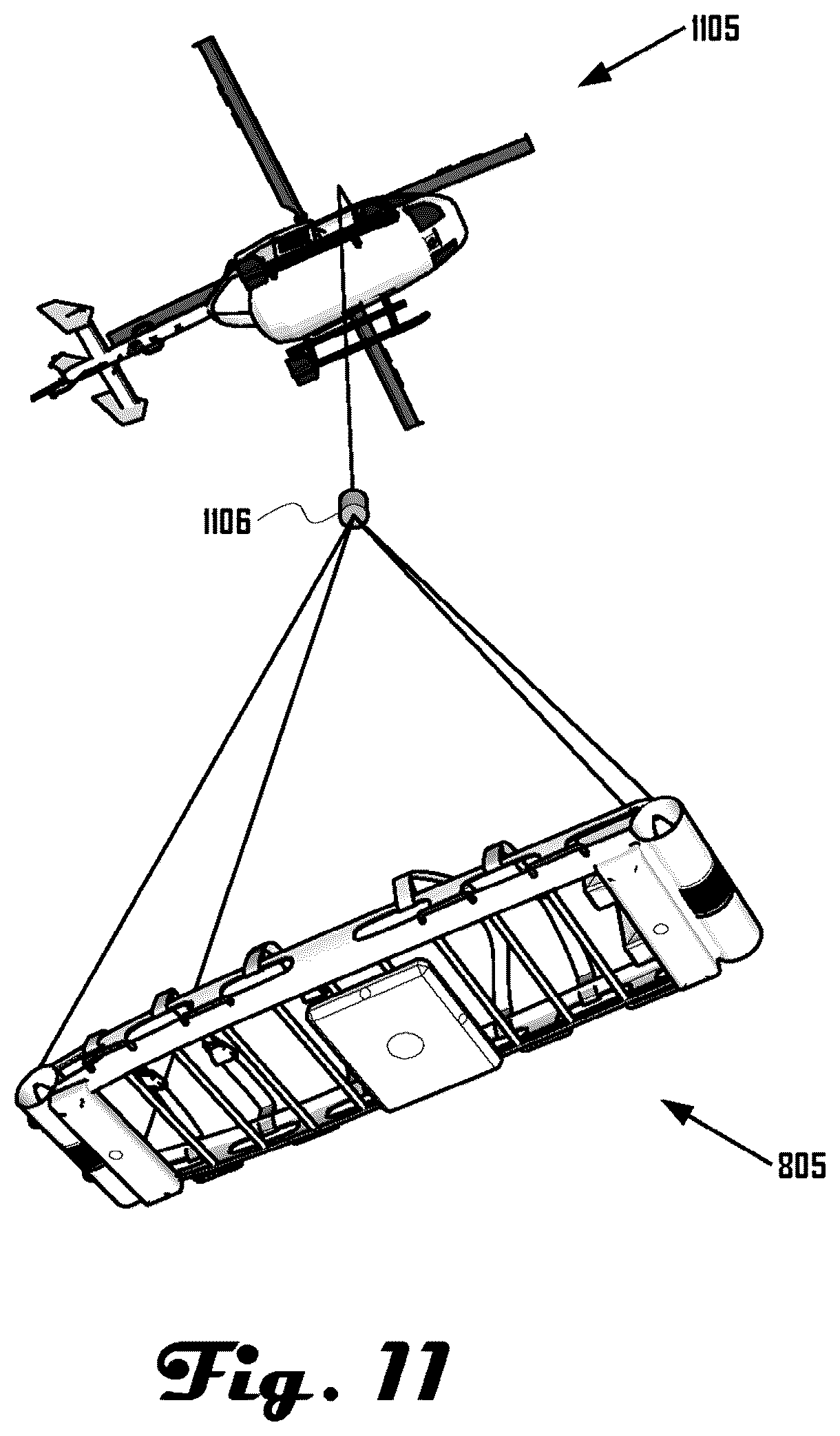 Patent US12304779 Figure 11 – On-board power and remote power for suspended load control apparatuses, systems, and methods