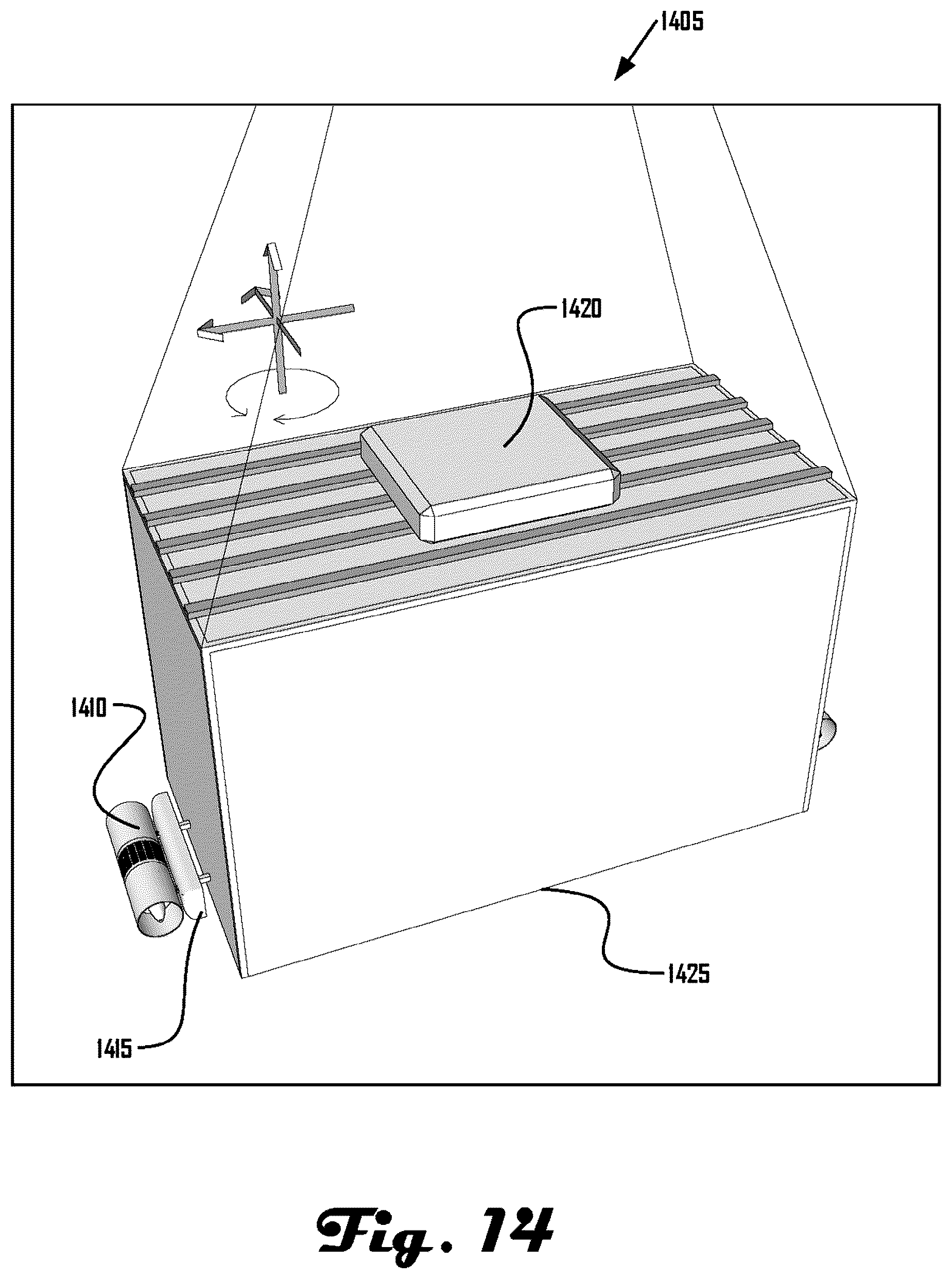 Patent US12304779 Figure 14 – On-board power and remote power for suspended load control apparatuses, systems, and methods
