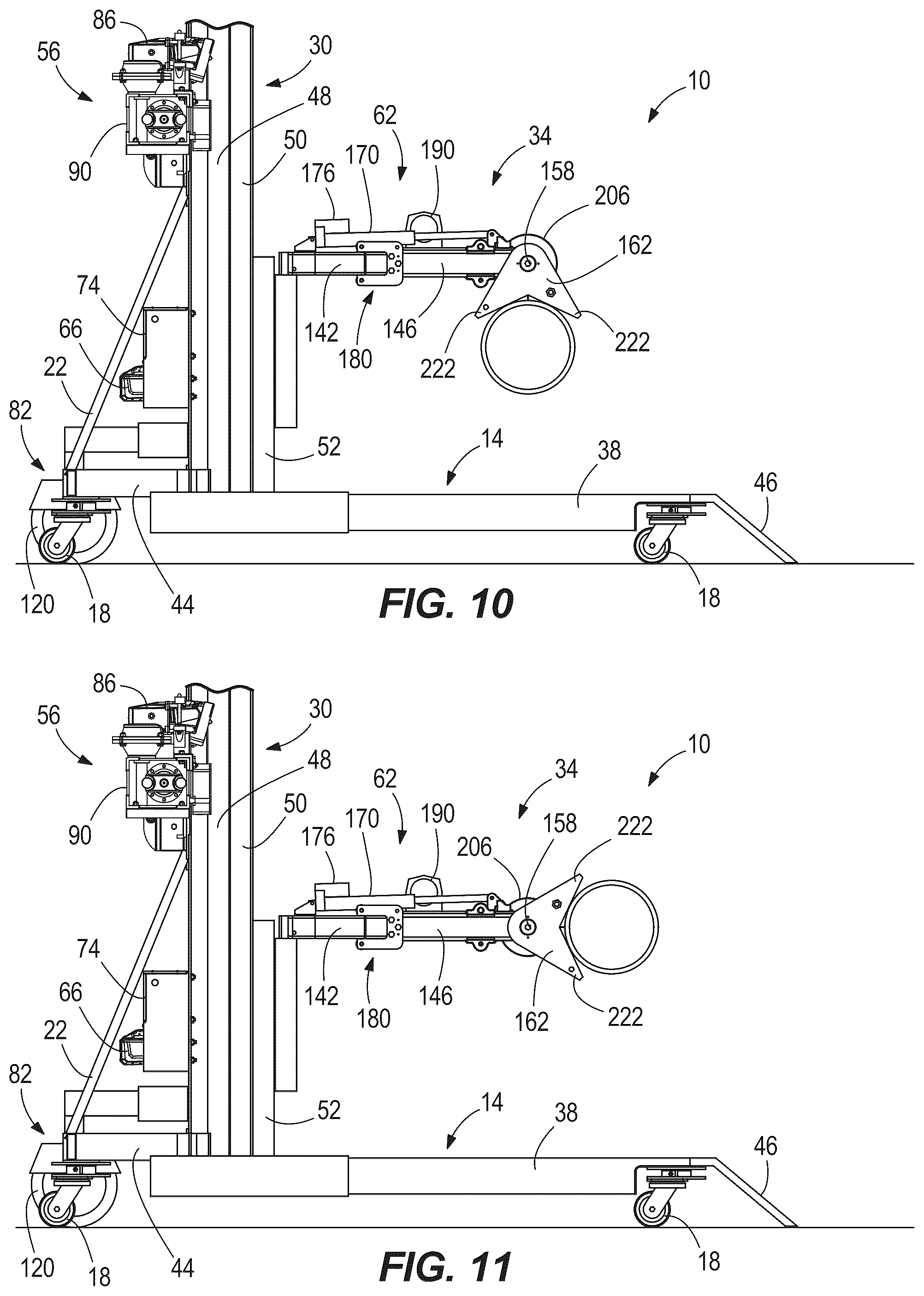 Patent US12304781 Figure 7 – Lifting and transport device