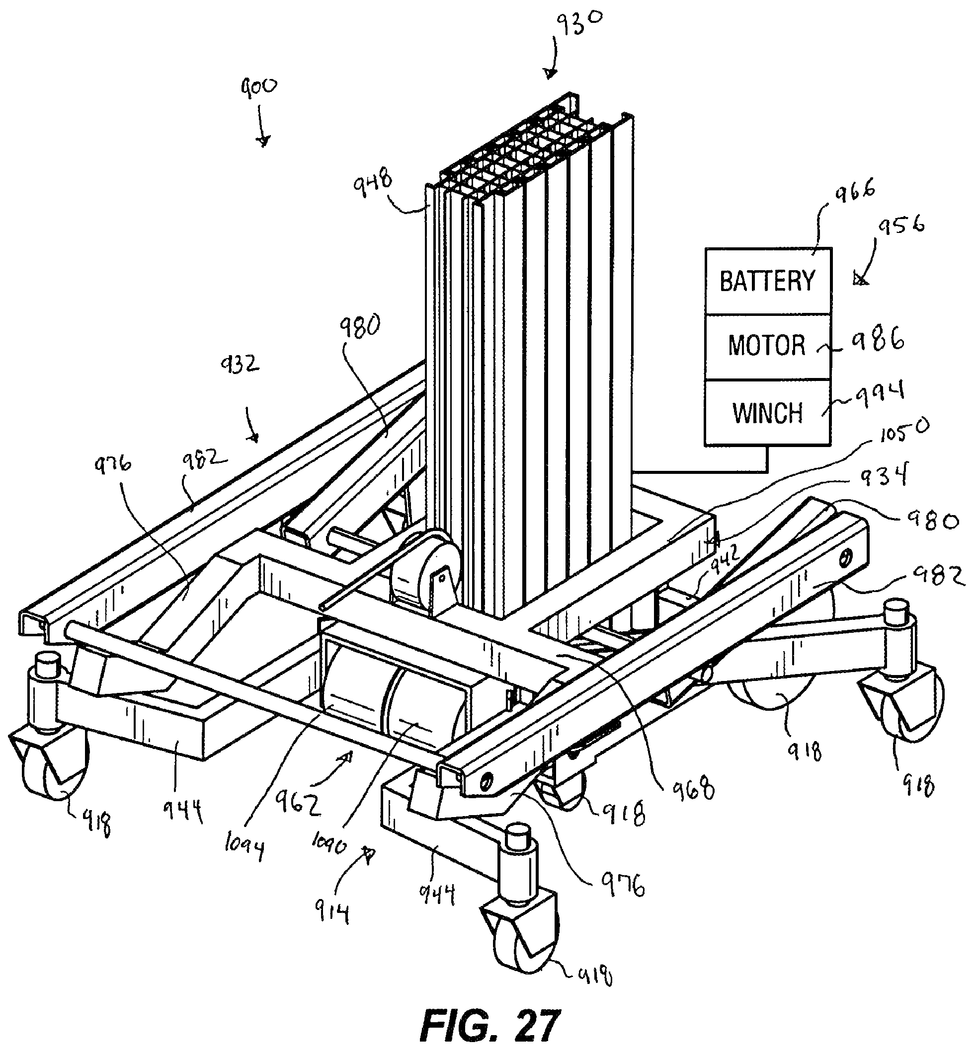 Patent US12304781 Figure 17 – Lifting and transport device