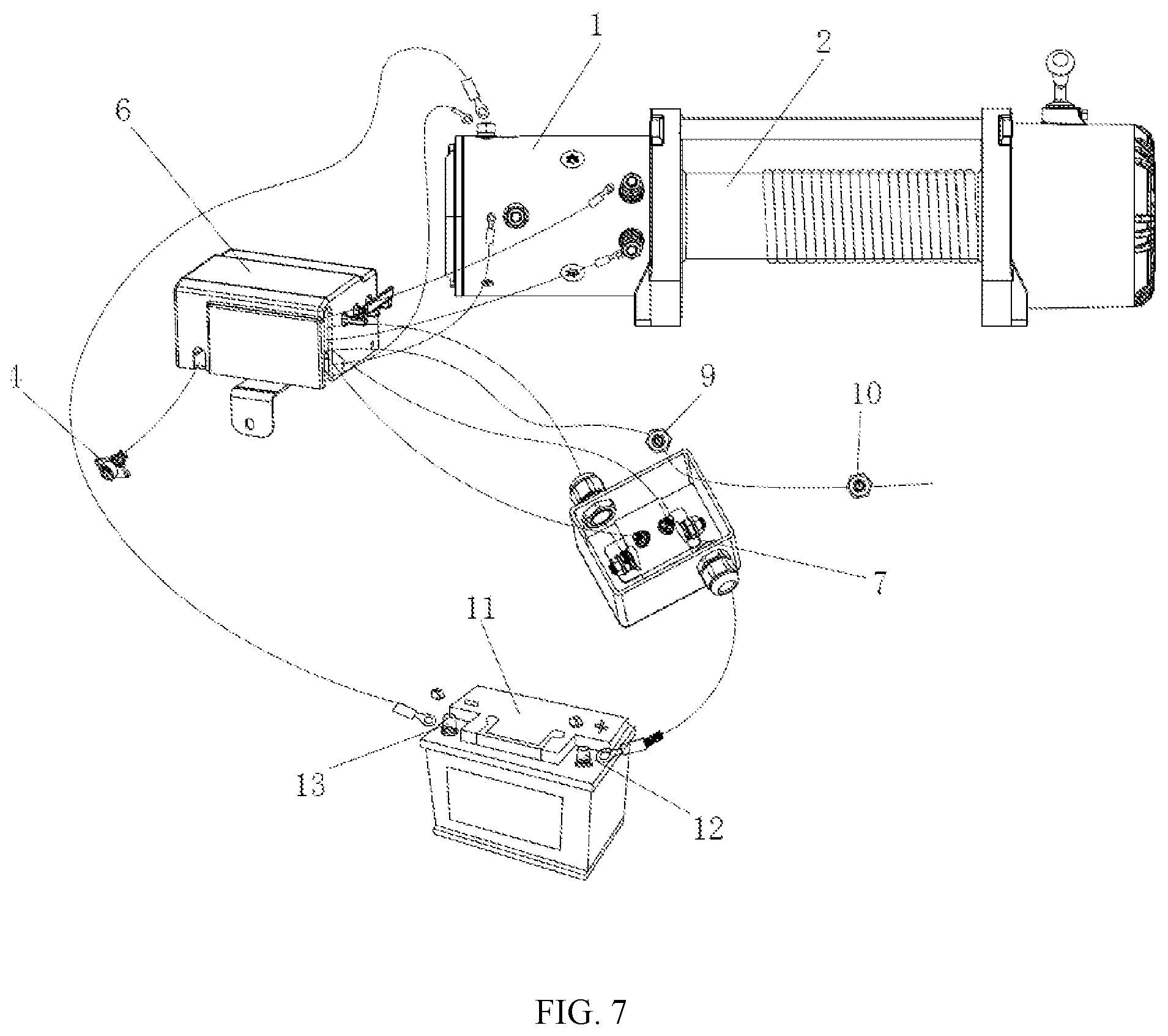 Patent US12304783 Figure 6 – High-safety electric capstan