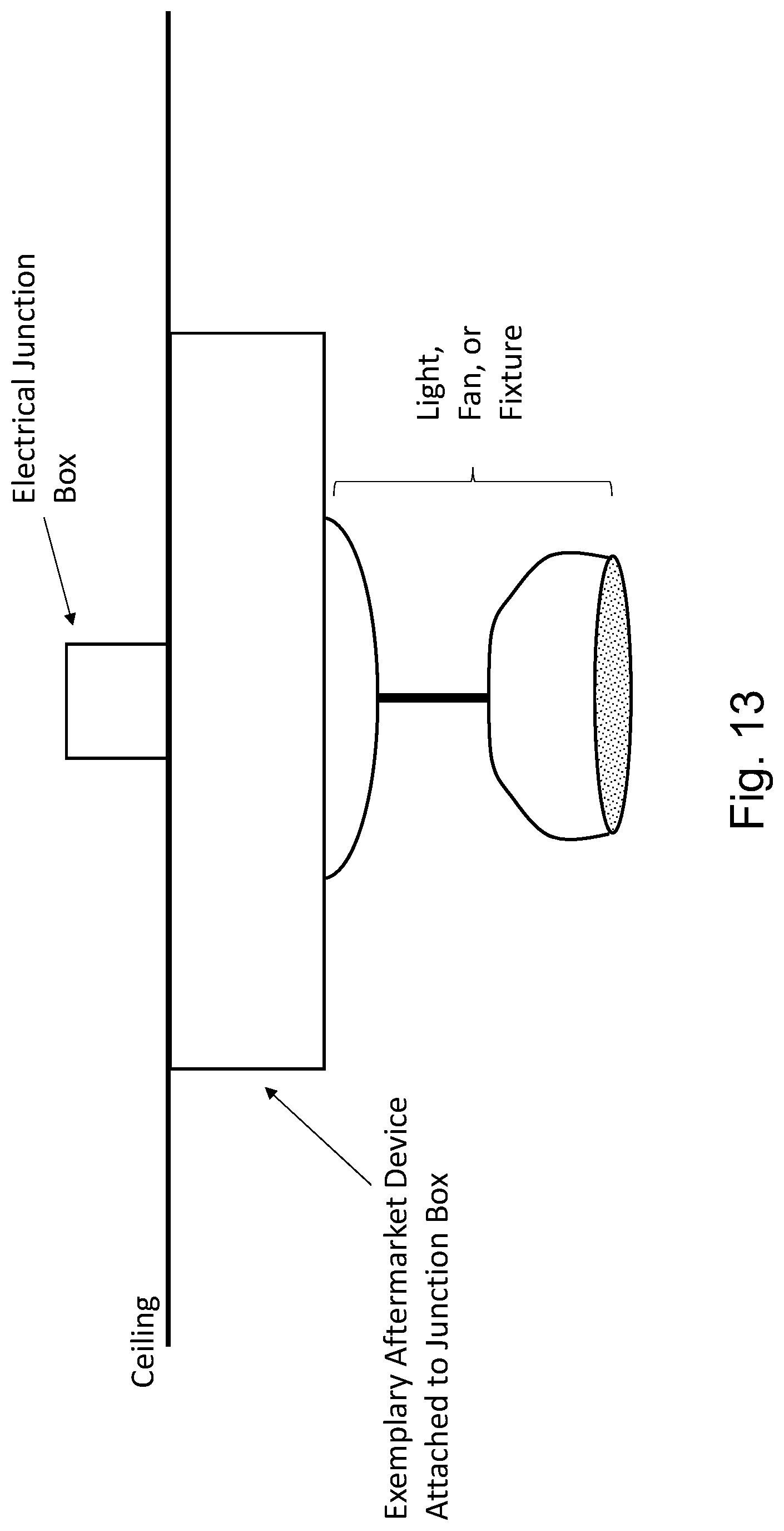 Patent US12304784 Figure 14 – Ceiling fixture accessibility device