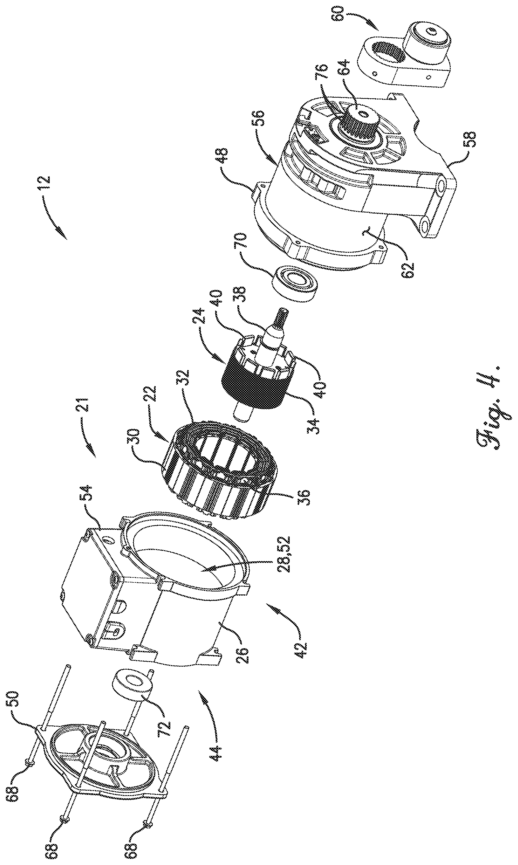 Patent US12304785 Figure 4 – Support roller bearing regreasing arrangement for high load crank assembly