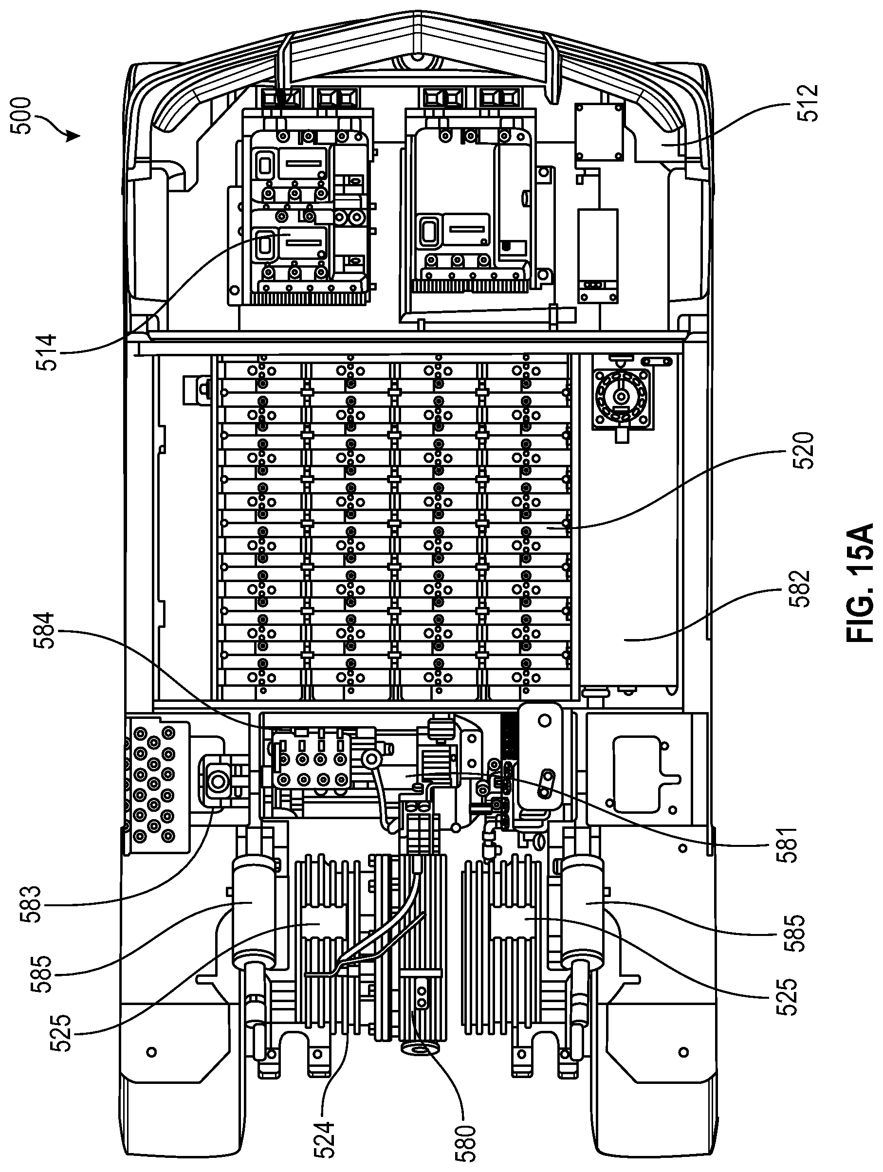 Patent US12304789 Figure 19 – Lift truck having advantageous design elements