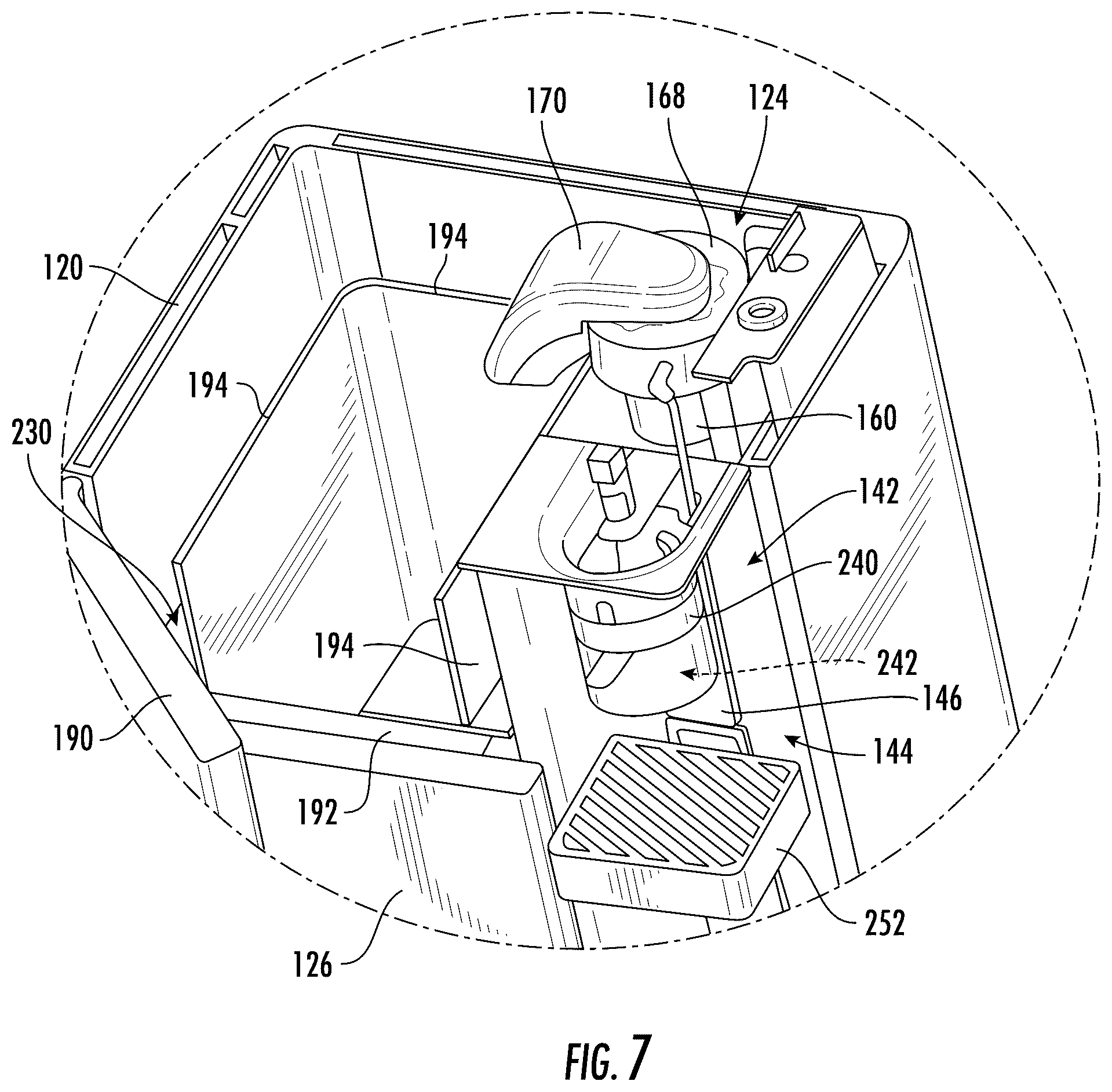 Patent US12304799 Figure 6 – Beverage-dispensing appliance having a chilled carbonator