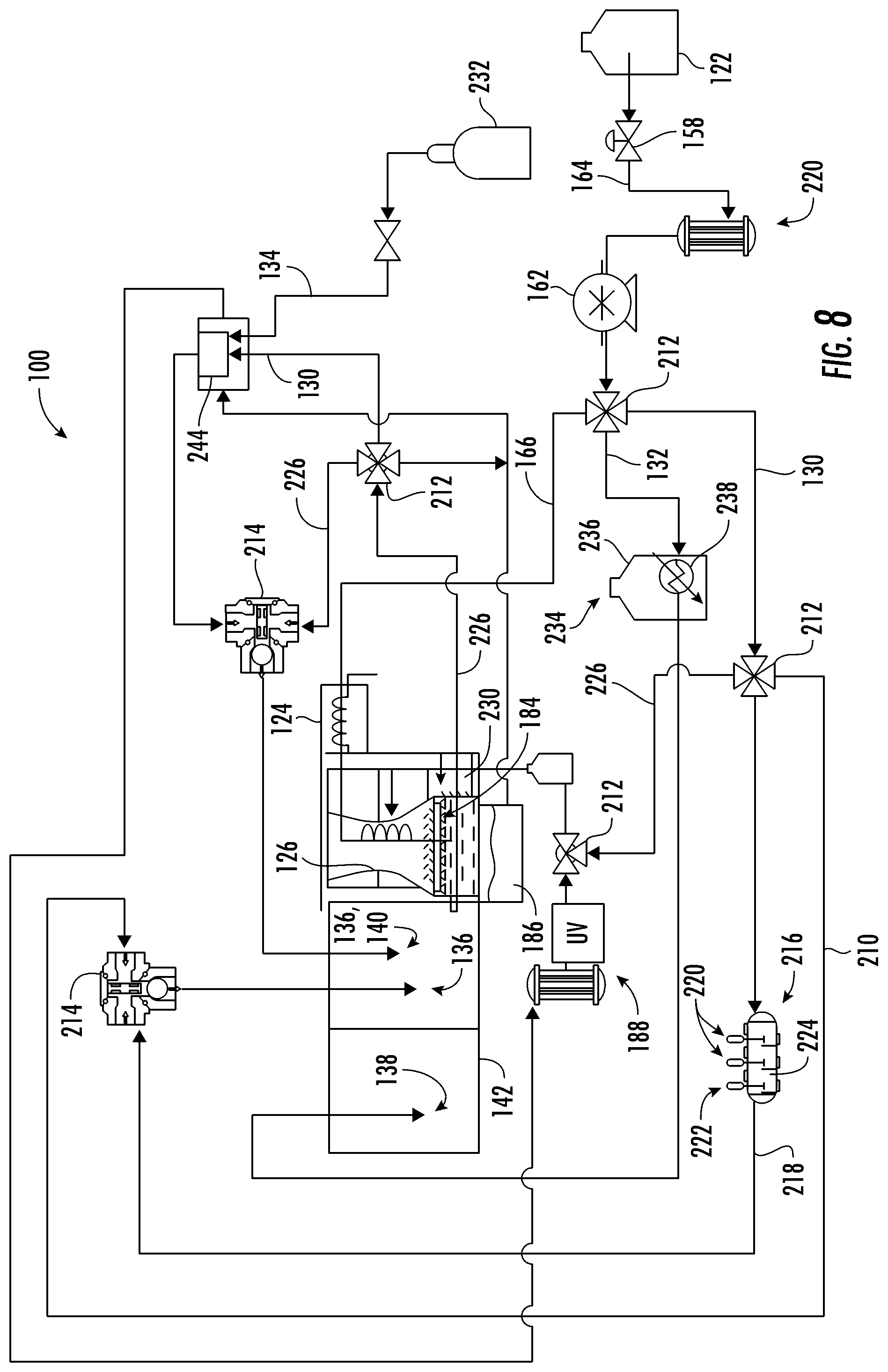 Patent US12304799 Figure 7 – Beverage-dispensing appliance having a chilled carbonator