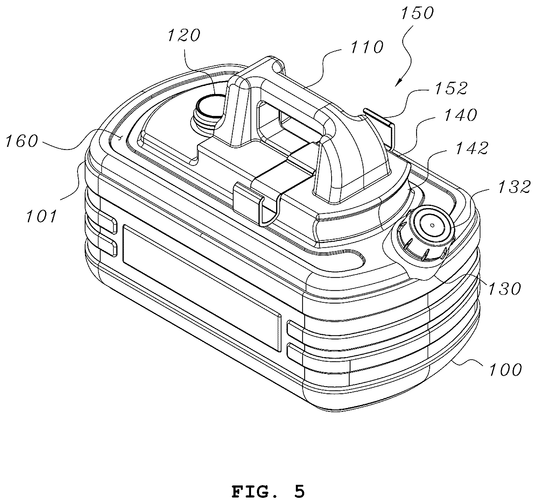 Patent US12304803 Figure 5 – Portable fuel tank