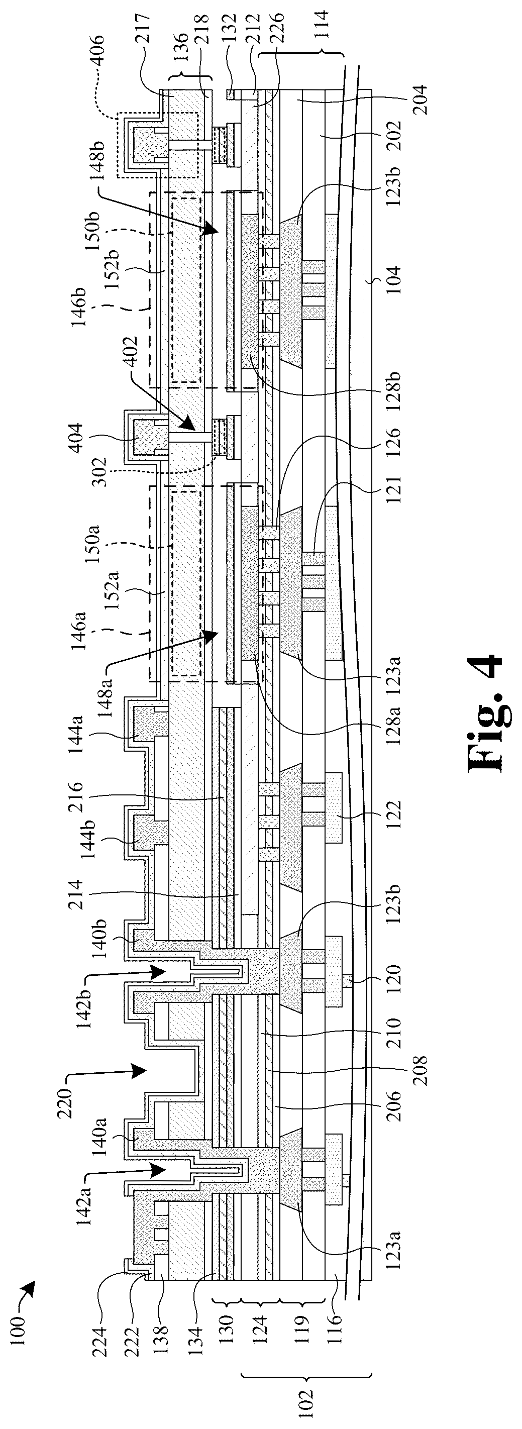 Patent US12304807 Figure 3 – Semiconductor device comprising different types of microelectromechanical systems devices