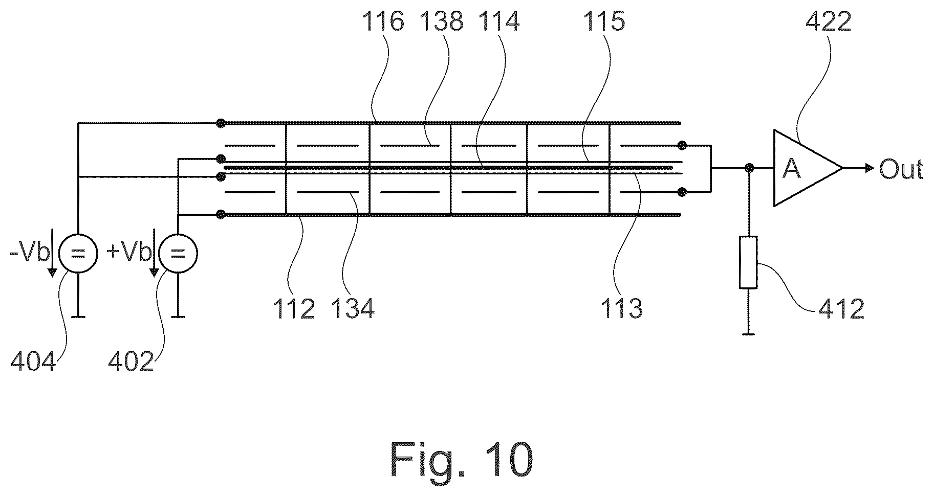 Patent US12304808 Figure 10 – Signal processing circuit for triple-membrane MEMS device