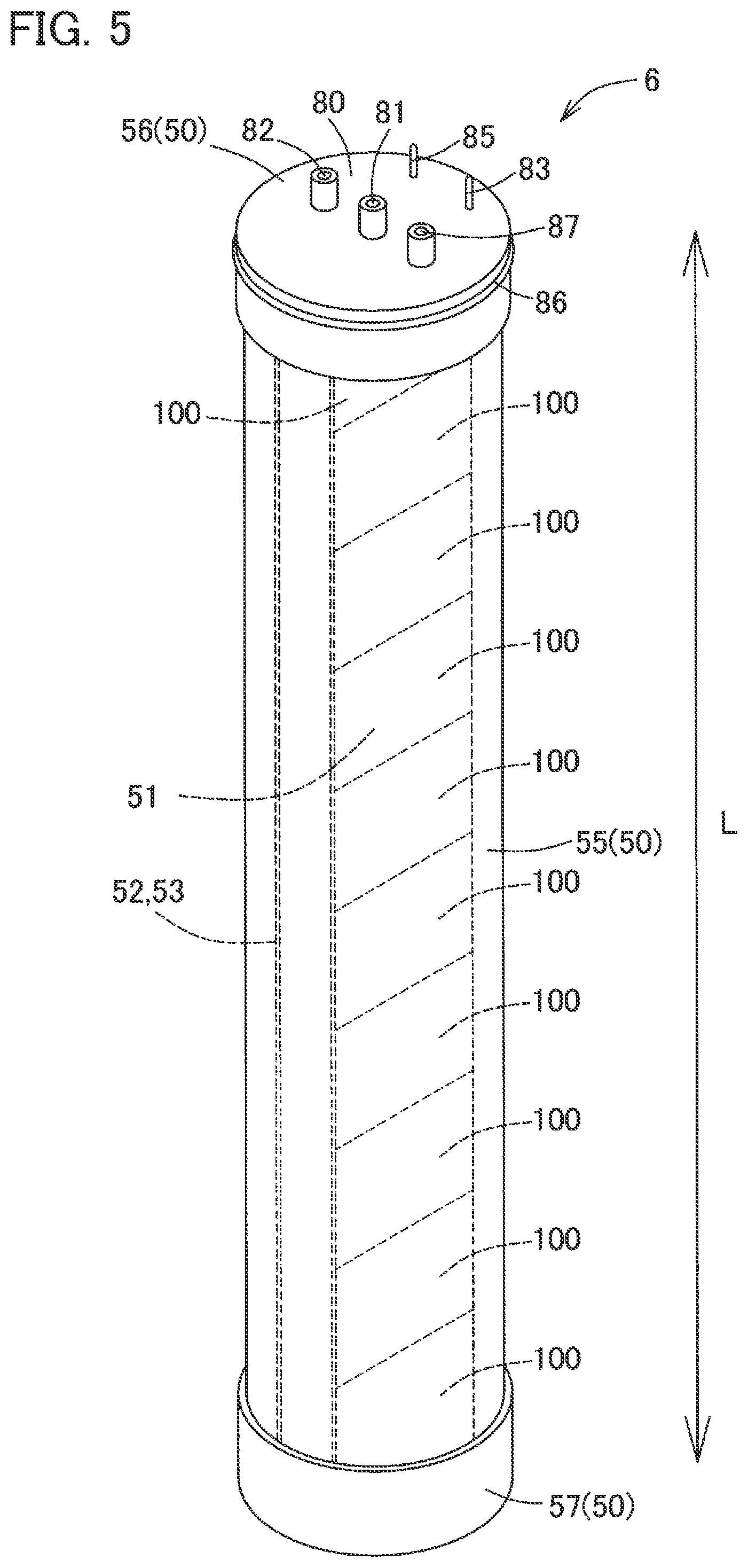 Patent US12304814 Figure 5 – Photodecomposition module, photodecomposition cell, decomposition system, living environment sustaining system, and supply amount adjustment system