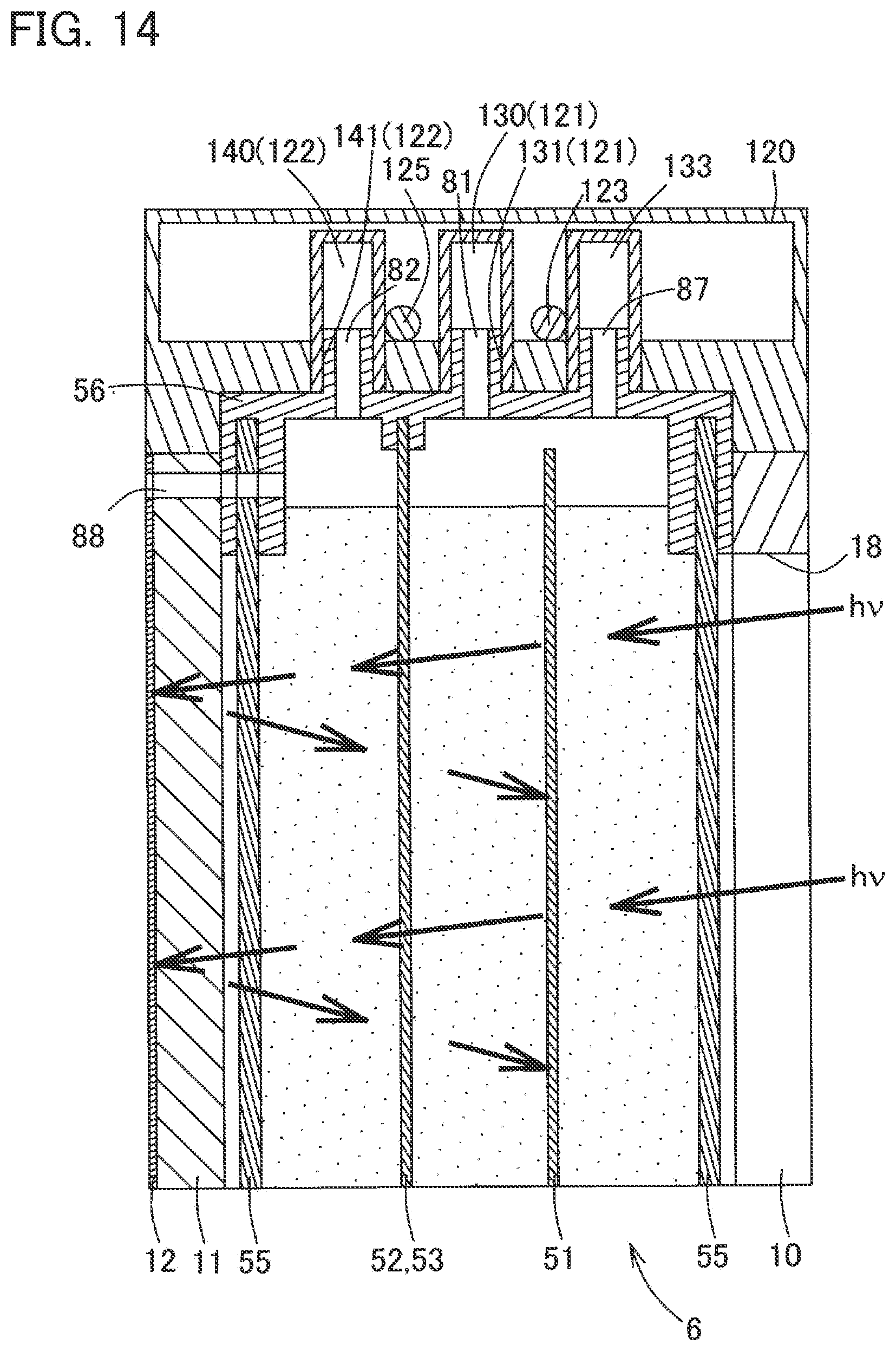 Patent US12304814 Figure 14 – Photodecomposition module, photodecomposition cell, decomposition system, living environment sustaining system, and supply amount adjustment system