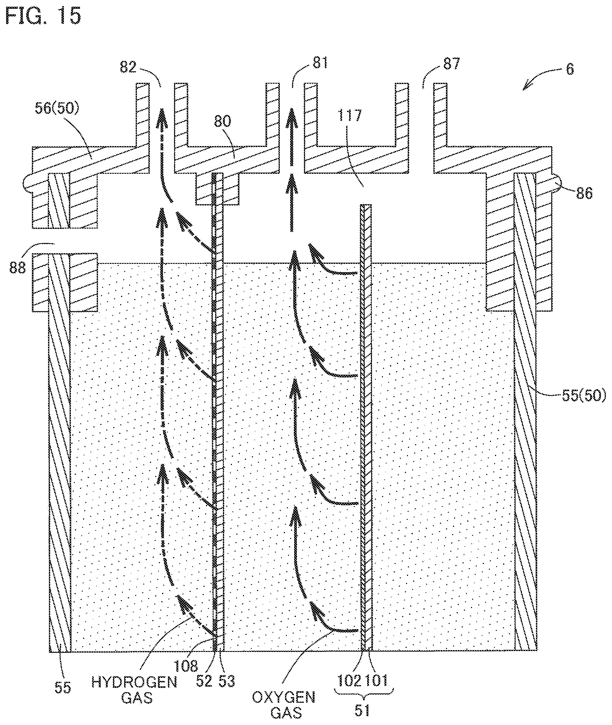 Patent US12304814 Figure 15 – Photodecomposition module, photodecomposition cell, decomposition system, living environment sustaining system, and supply amount adjustment system