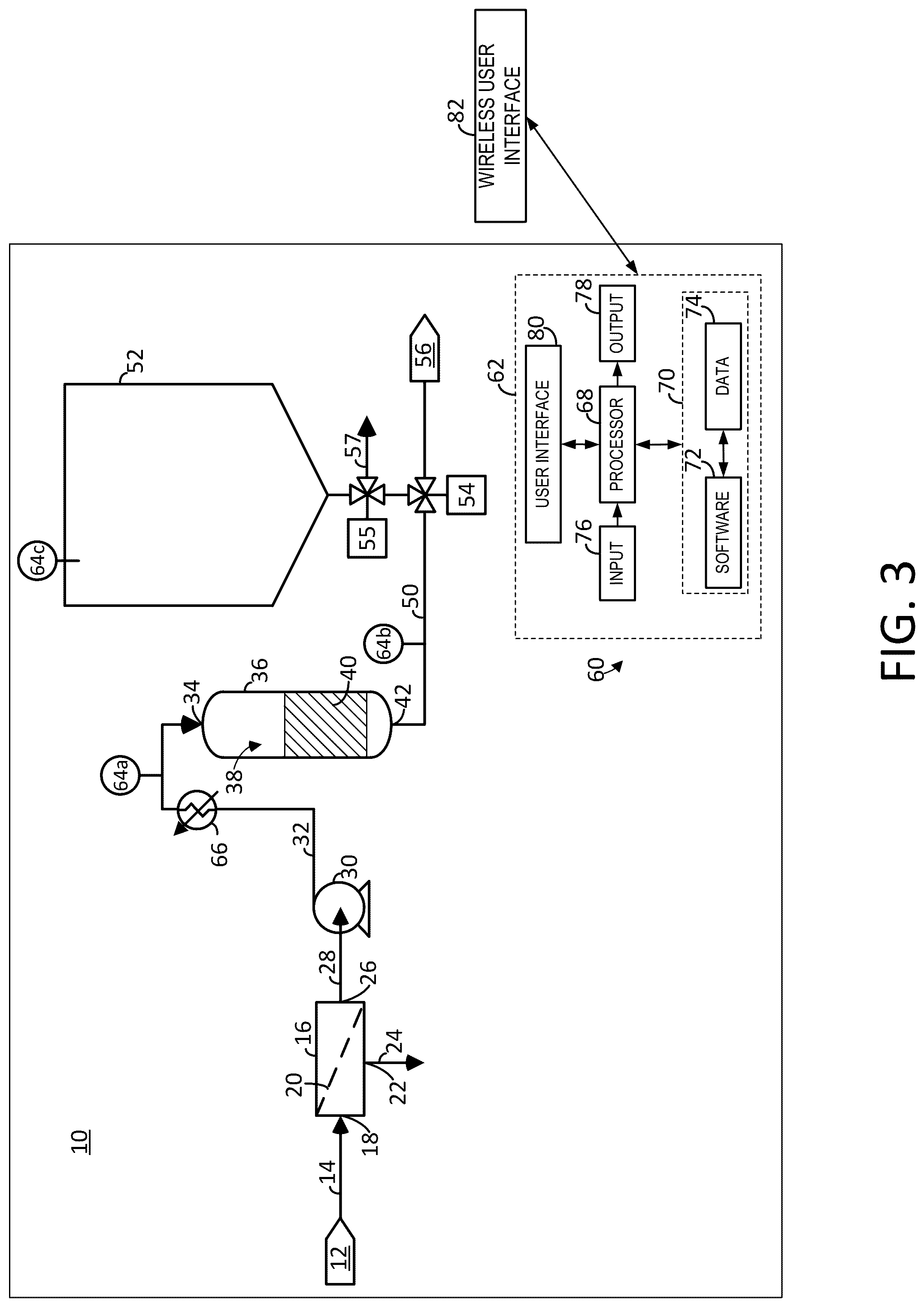 Patent US12304839 Figure 3 – System and method for remineralizing a fluid
