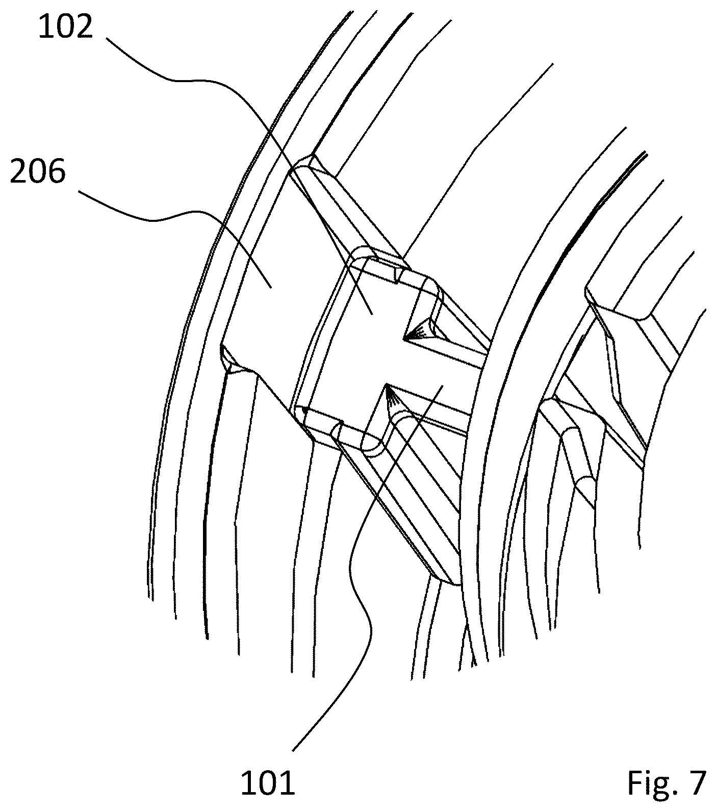 Patent US12304840 Figure 6 – Cartridge, in particular sanitizing cartridge, and system for sanitizing a drinking-water device, and method for sanitizing said device