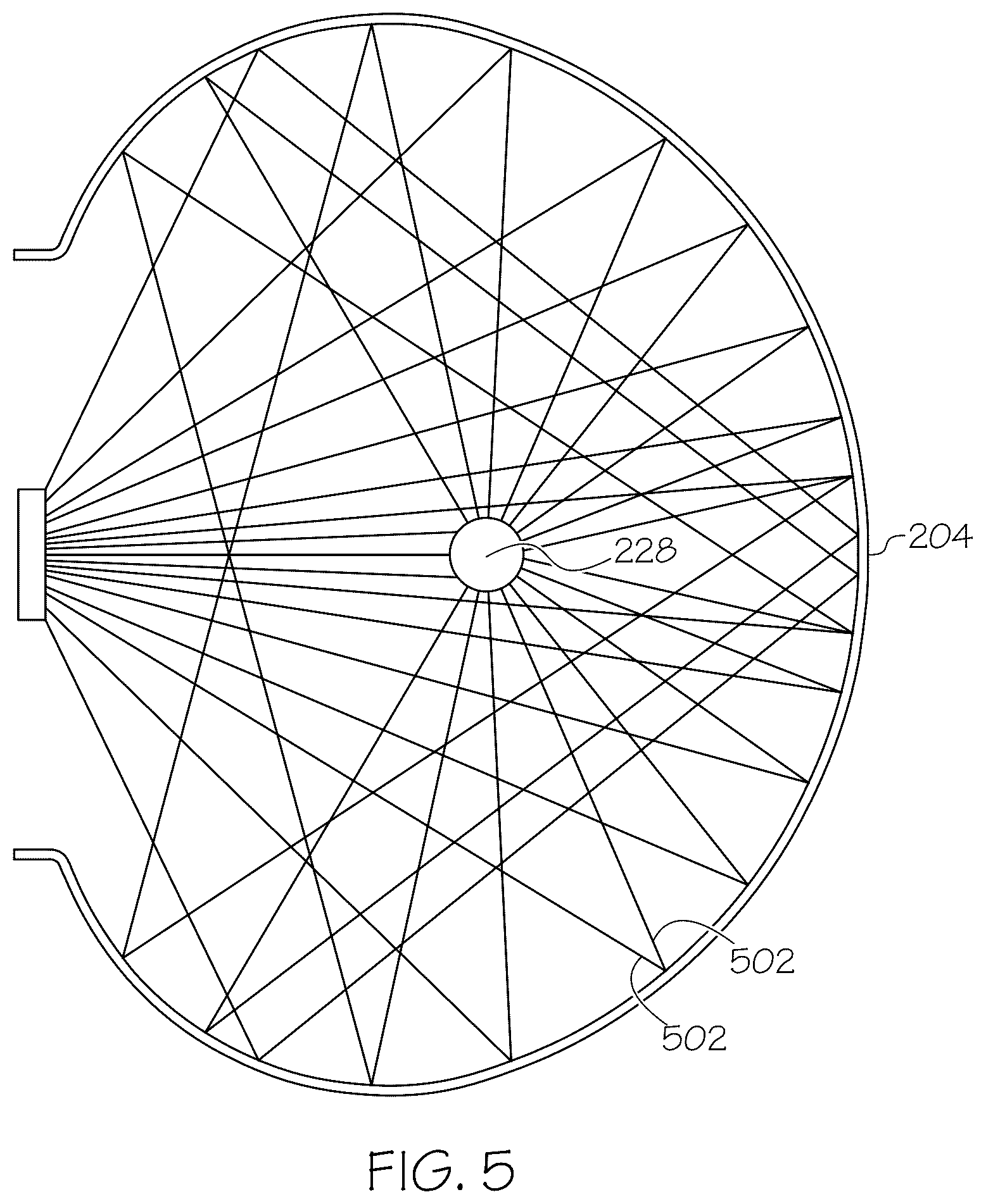 Patent US12304853 Figure 7 – Reflector for curing optical fibers and methods of using the same
