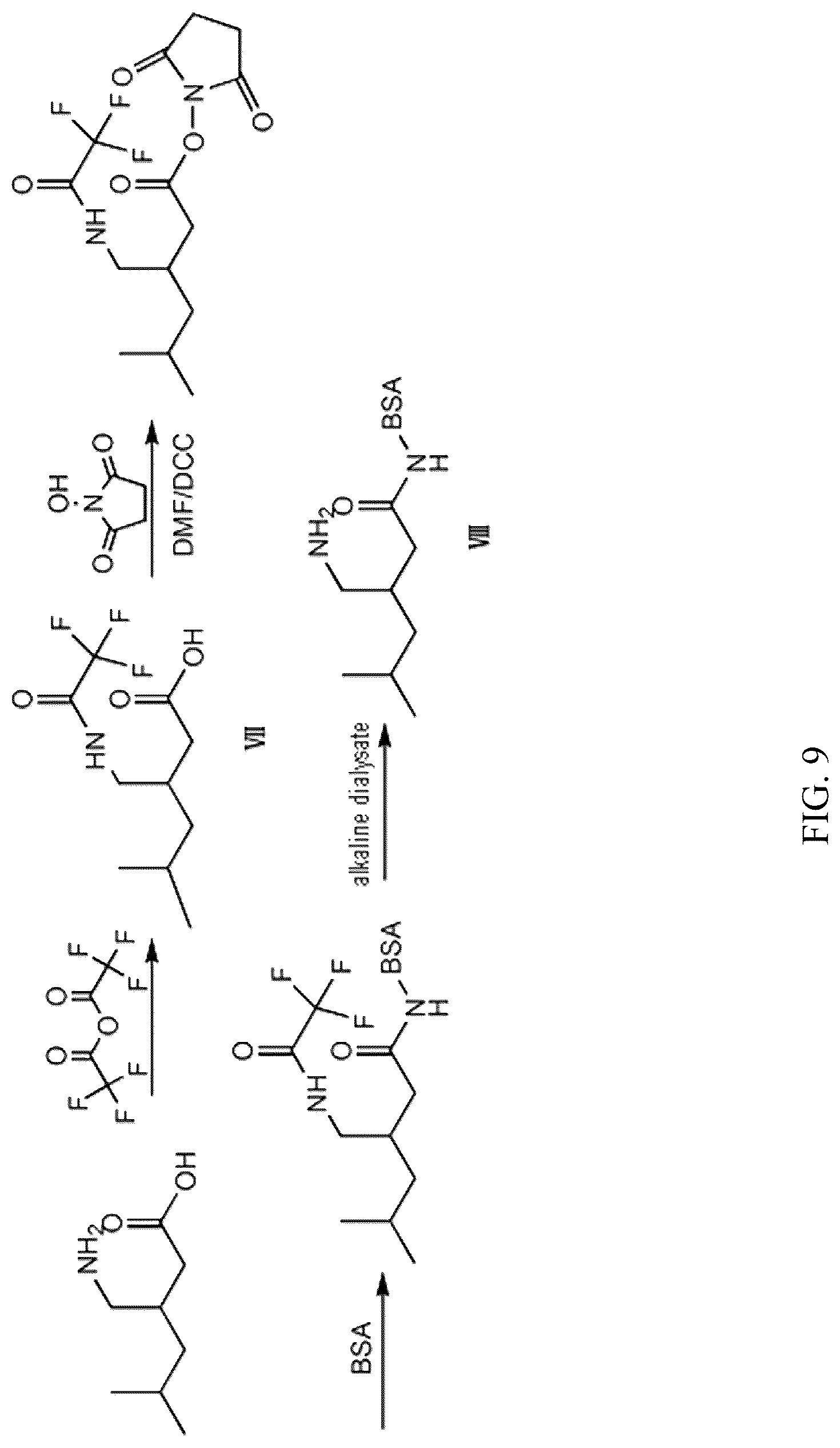 Patent US12304882 Figure 9 – Pregabalin artificial hapten, artificial antigen and preparation method therefor and application thereof
