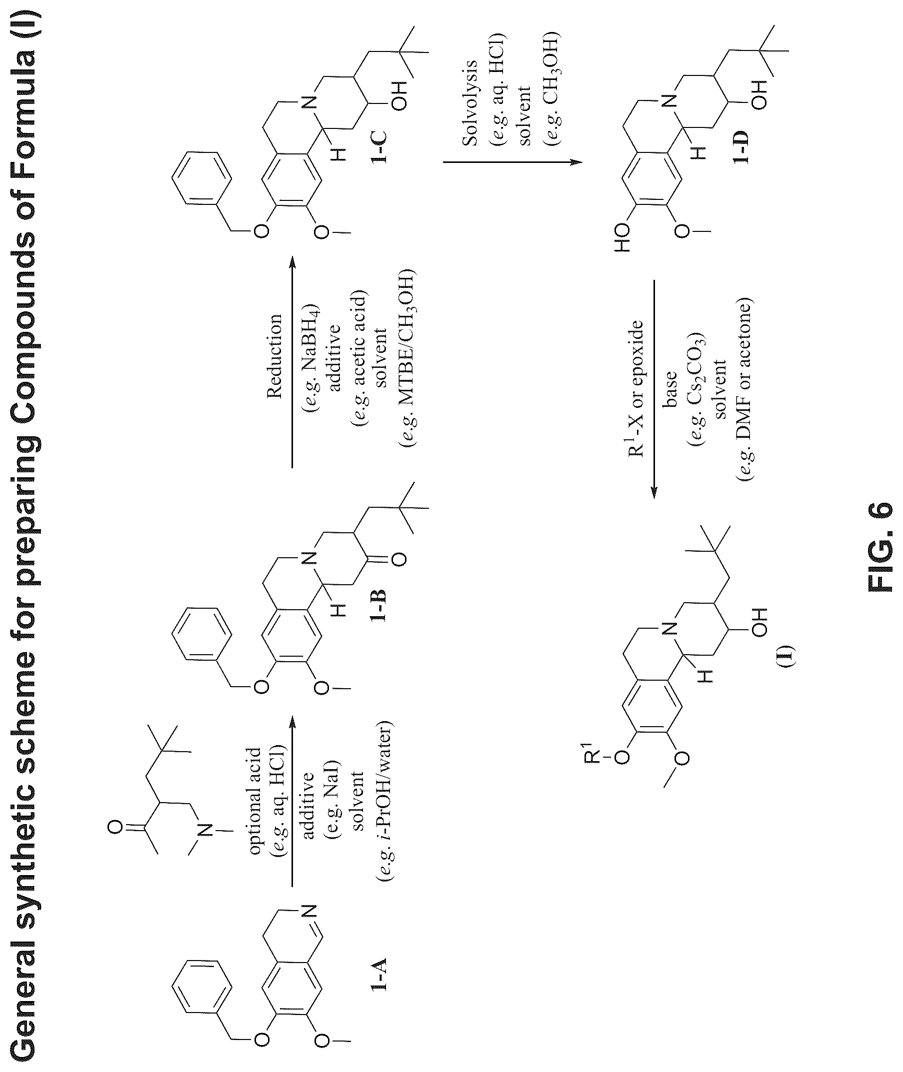 Patent US12304911 Figure 7 – Substituted pyrido[2,1-a]isoquinolines as VMAT2 inhibitors
