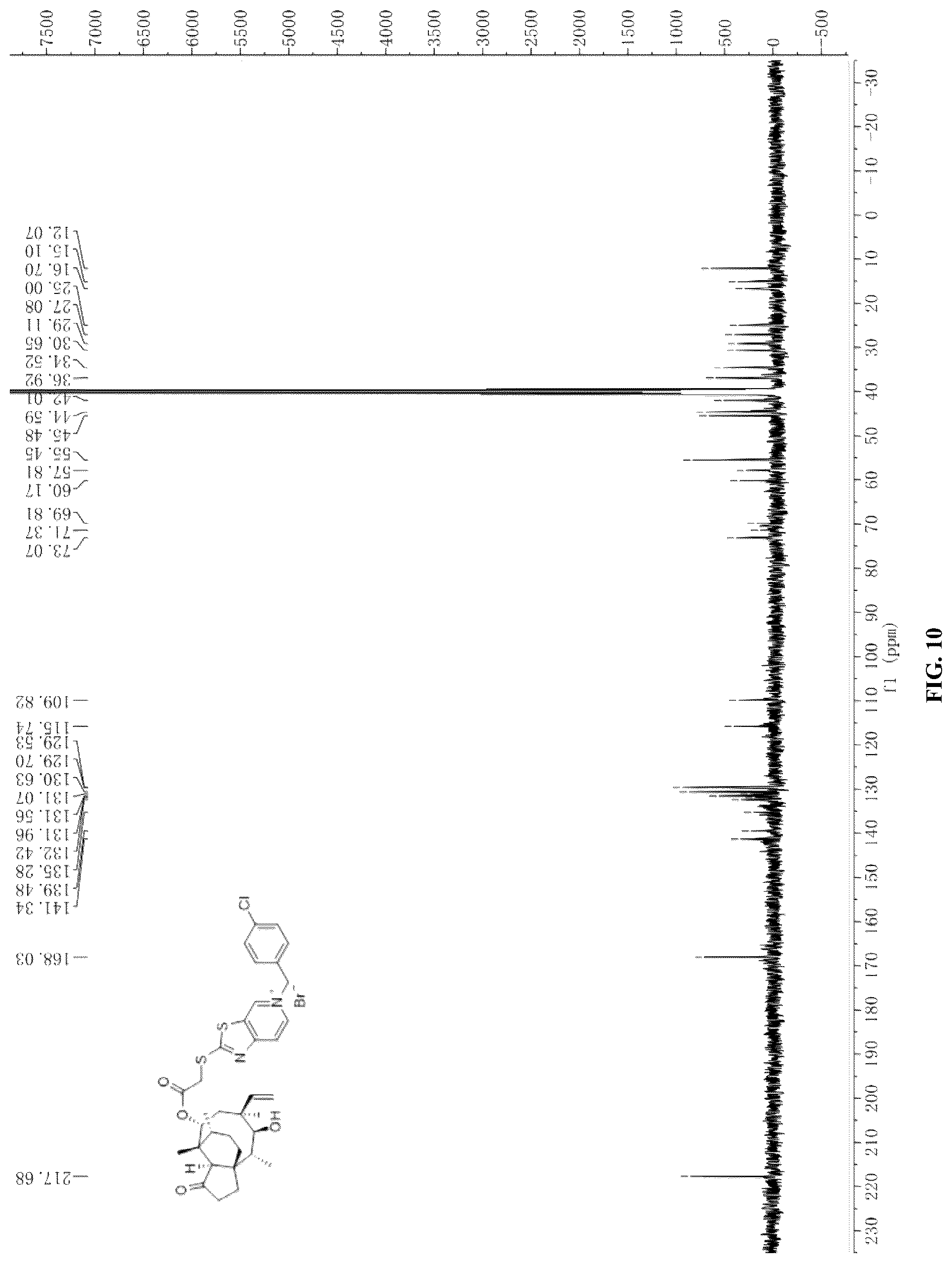 Patent US12304917 Figure 10 – Pleuromutilin derivative containing a thiazolo[5,4-c]pyridine side chain, and a preparation method and application thereof