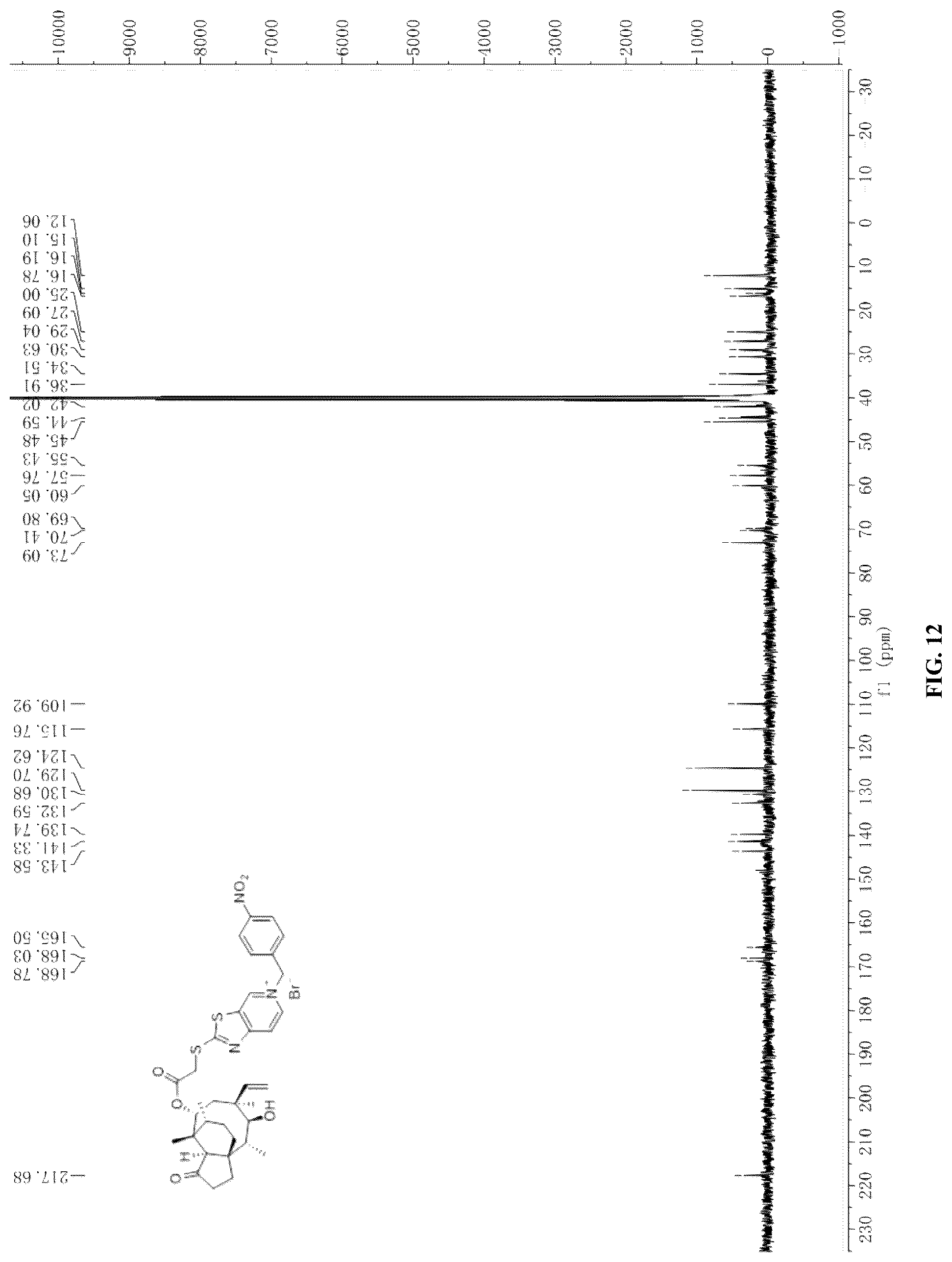 Patent US12304917 Figure 12 – Pleuromutilin derivative containing a thiazolo[5,4-c]pyridine side chain, and a preparation method and application thereof