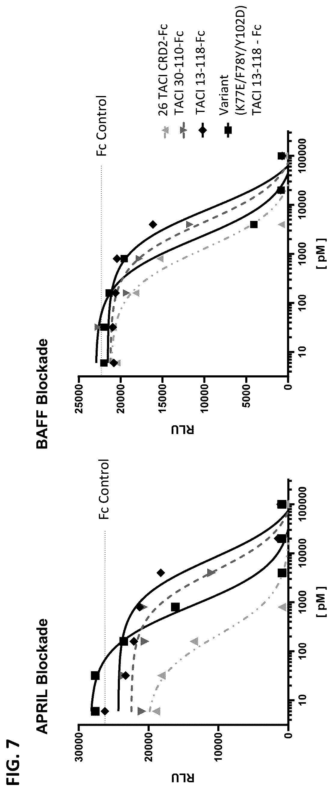 Patent US12304943 Figure 12 – April and BAFF inhibitory immunomodulatory proteins and methods of use thereof