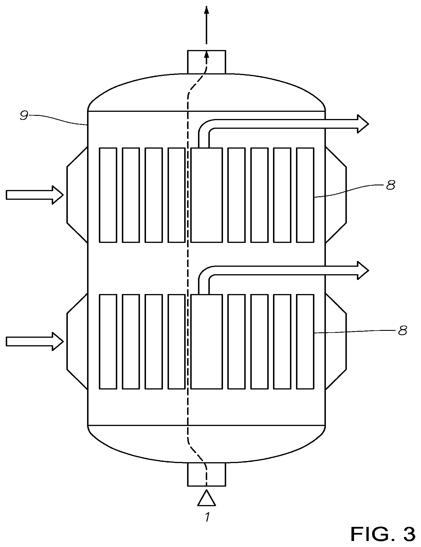 Patent US12304981 Figure 3 – Polymerization using a spiral heat exchanger