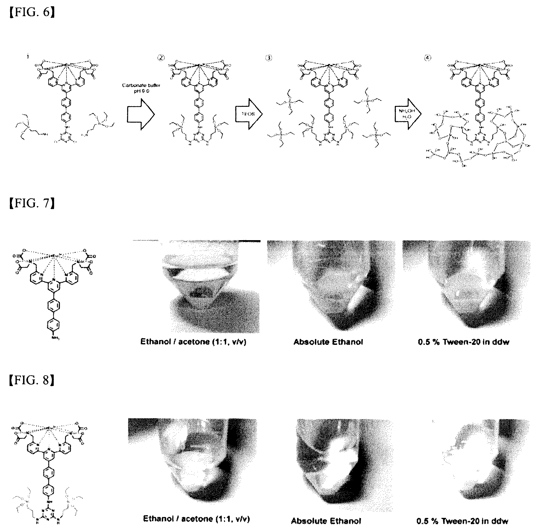 Patent US12305097 Figure 4 – Fluorescent silica nanoparticles using silane-lanthanum-base complex composite and cross-linking reaction and method for manufacturing same
