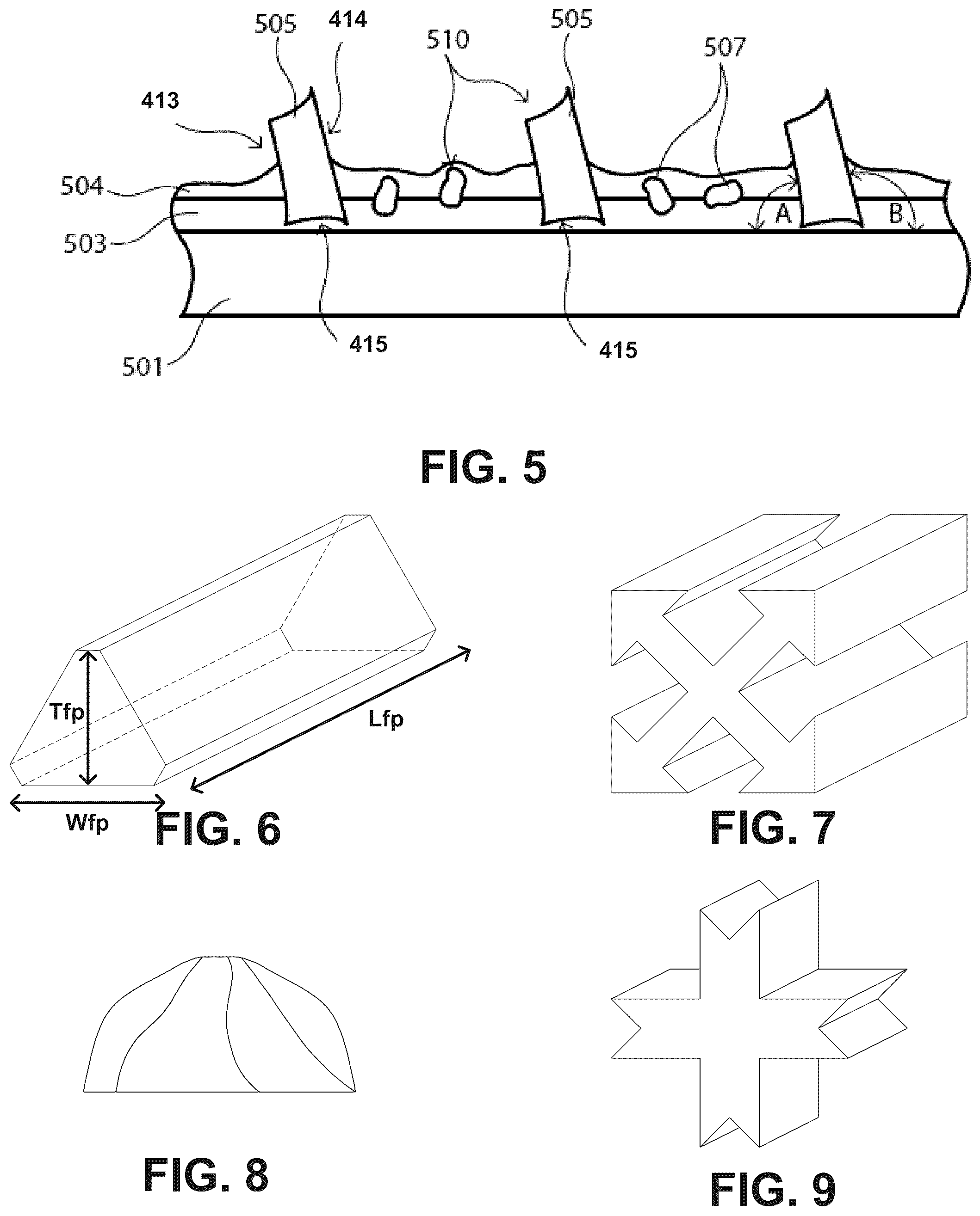Patent US12305108 Figure 5 – Shaped abrasive particles and methods of forming same