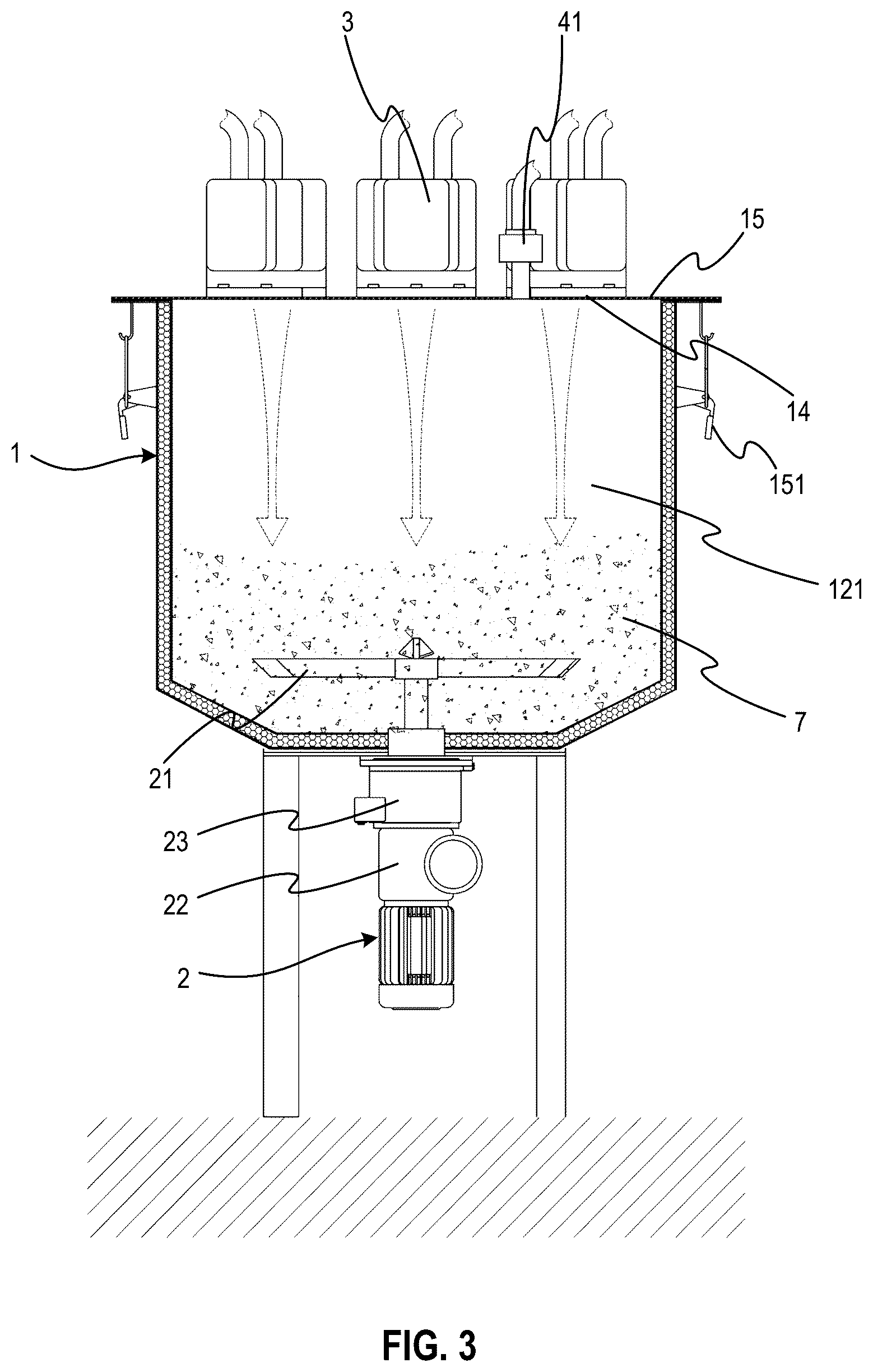 Patent US12305122 Figure 3 – Device to recycle material and related systems and methods