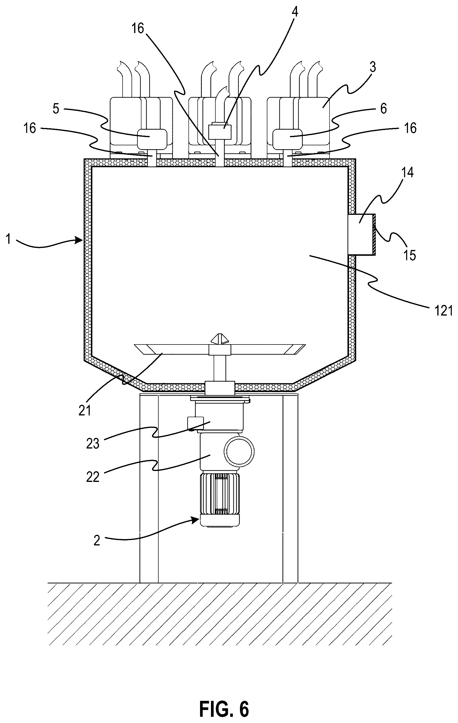 Patent US12305122 Figure 6 – Device to recycle material and related systems and methods