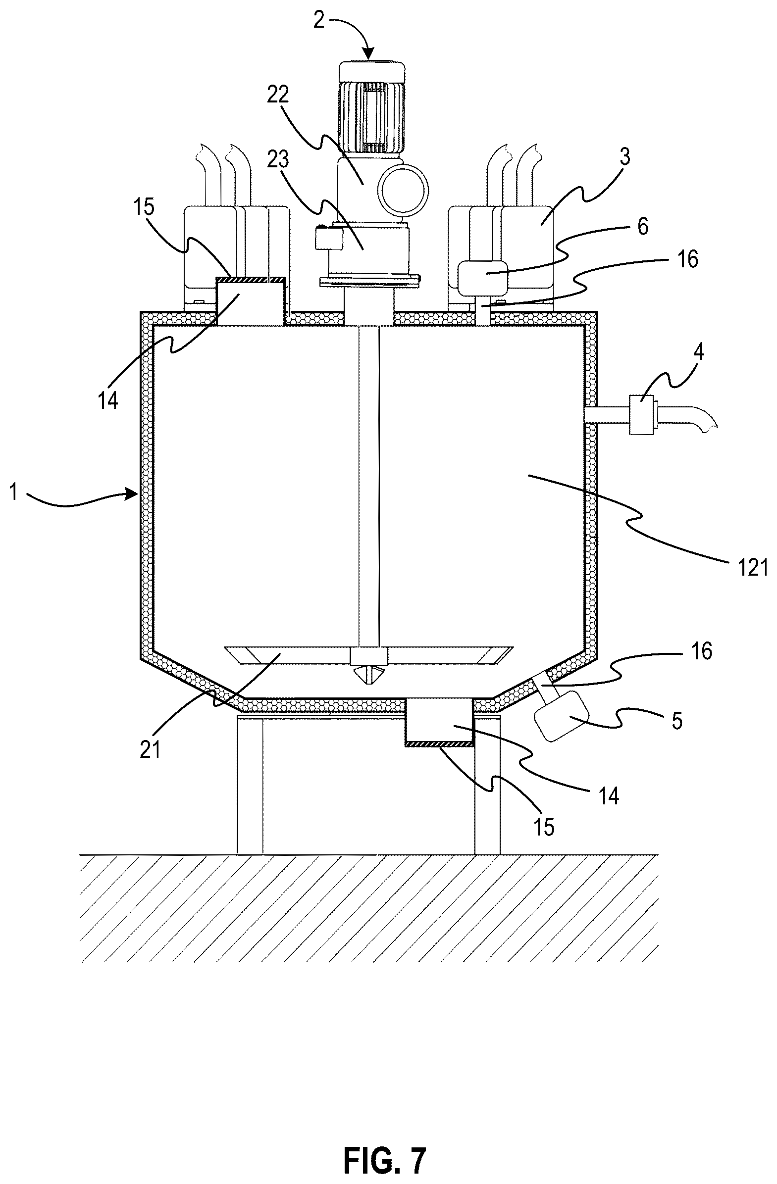 Patent US12305122 Figure 7 – Device to recycle material and related systems and methods