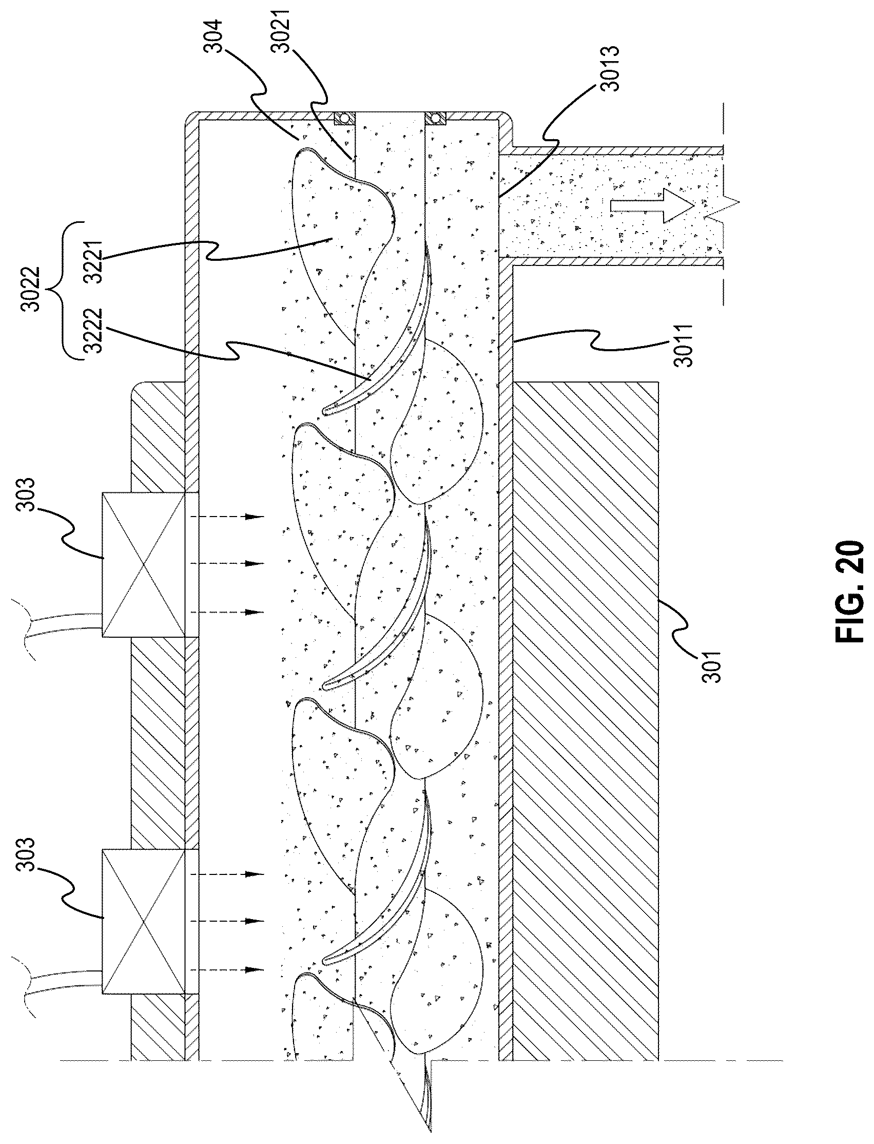 Patent US12305122 Figure 20 – Device to recycle material and related systems and methods