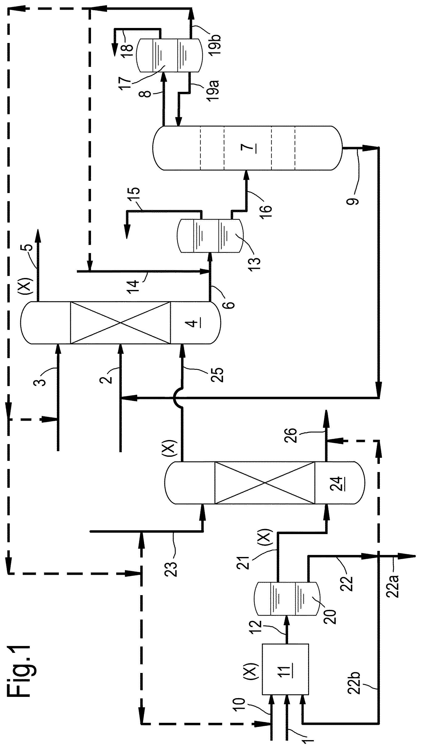 Patent US12305127 Figure 1 – Recovery of aliphatic hydrocarbons