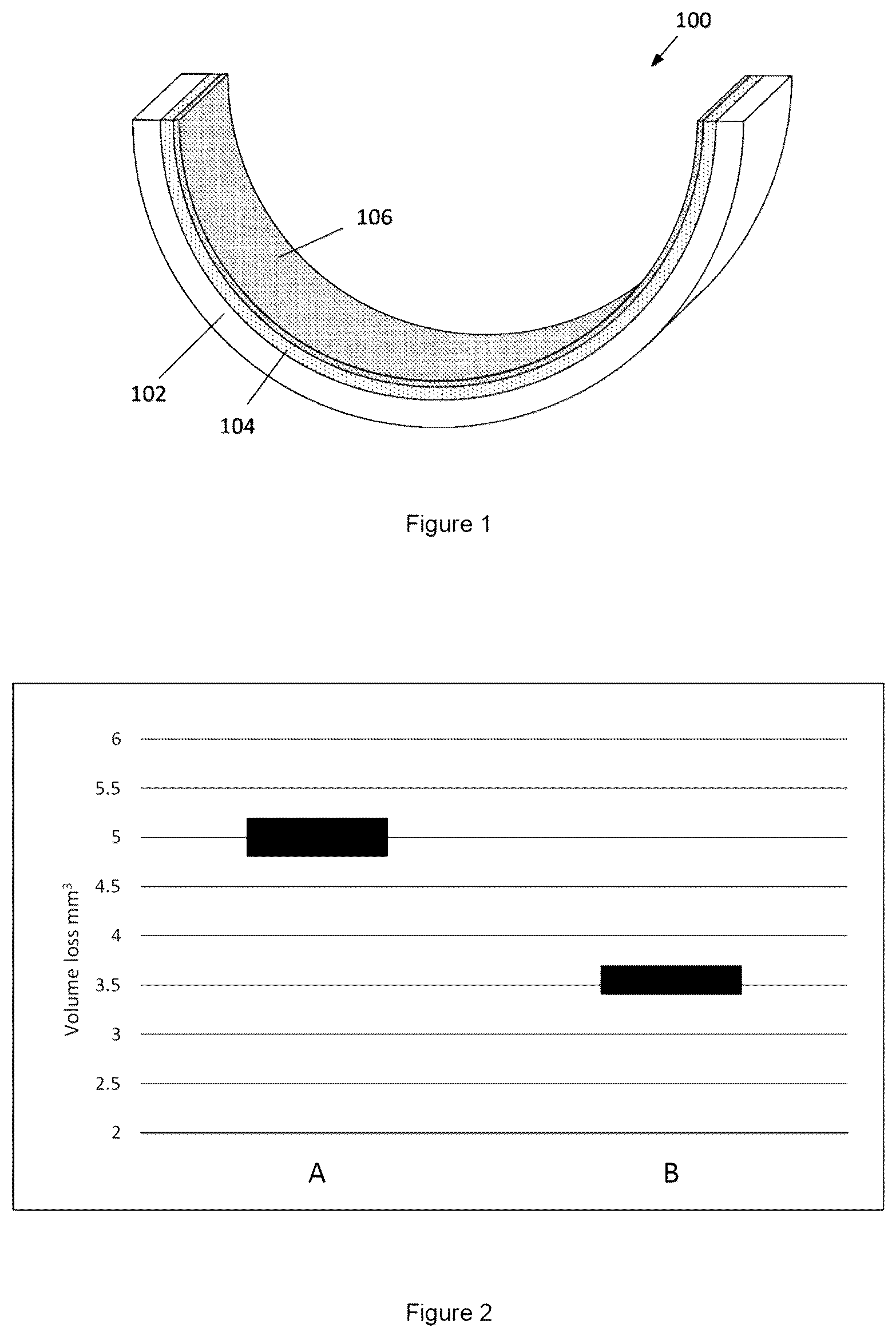 Patent US12305139 Figure 1 – Sliding element comprising polymer overlay