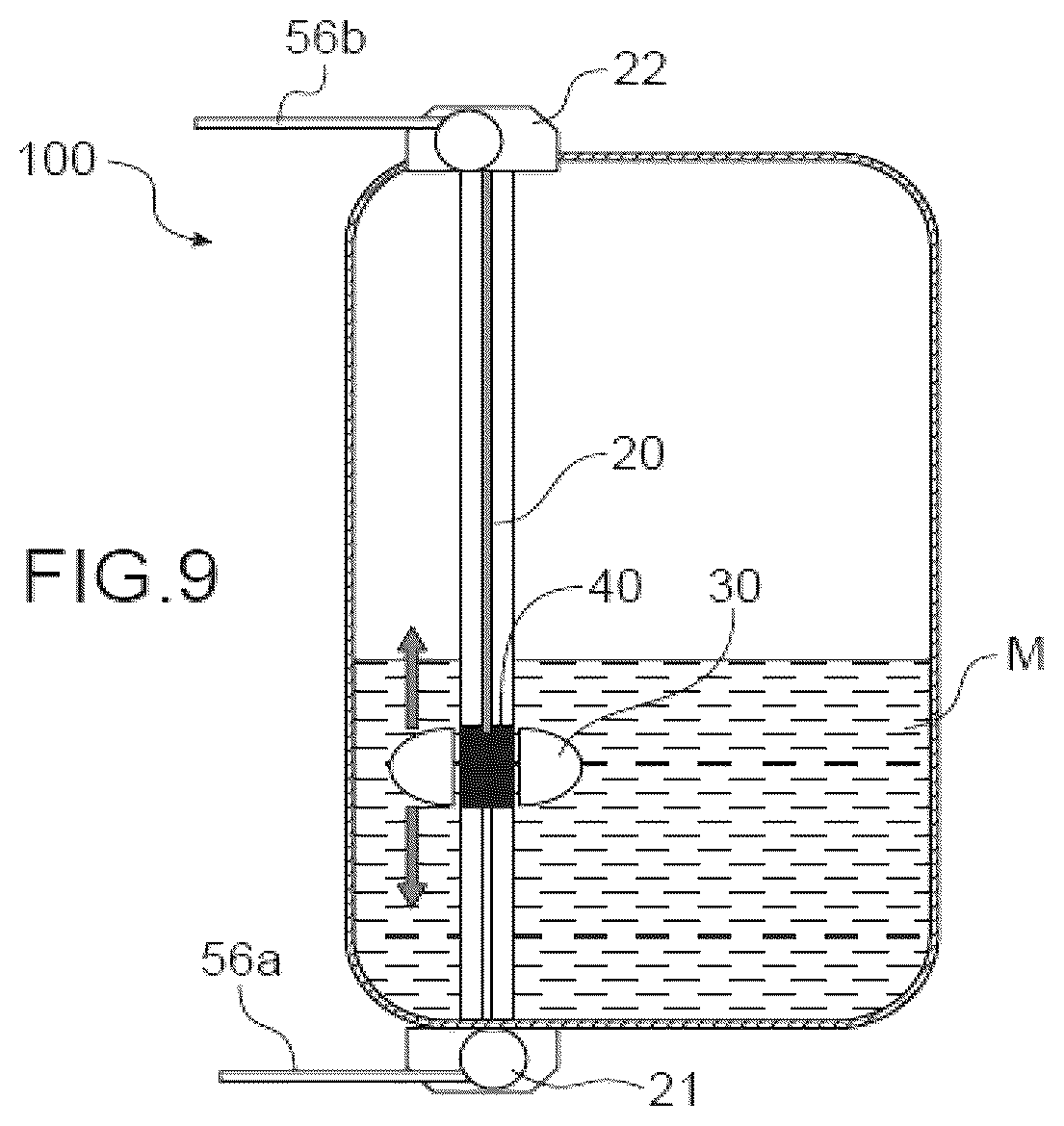 Patent US12305158 Figure 8 – Kit for analyzing and monitoring a parameter, by means of a mobile sensor, of a chemical or biochemical or biological reaction in a reaction chamber