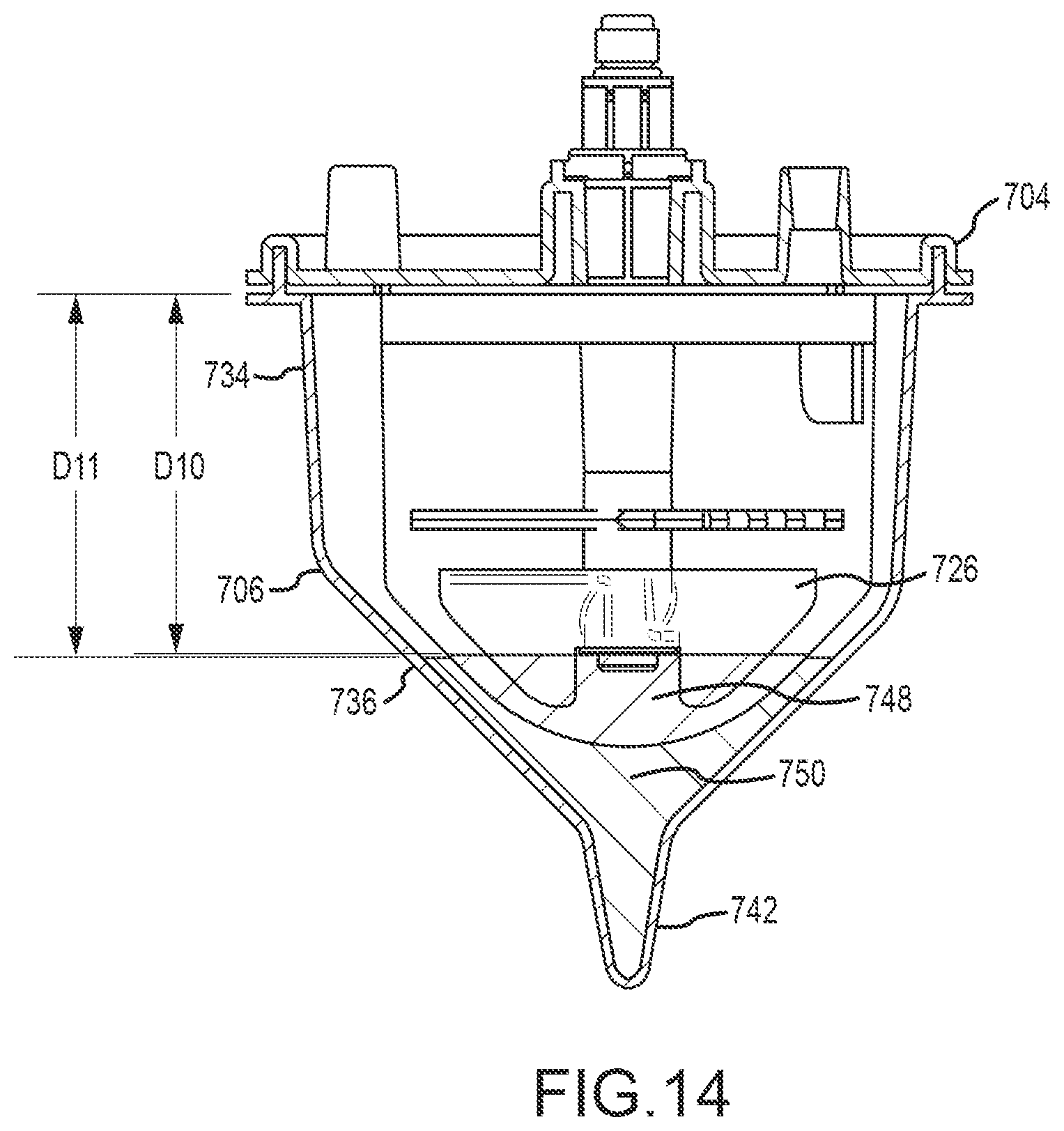 Patent US12305159 Figure 14 – Tissue processing apparatus and method for processing adipose tissue