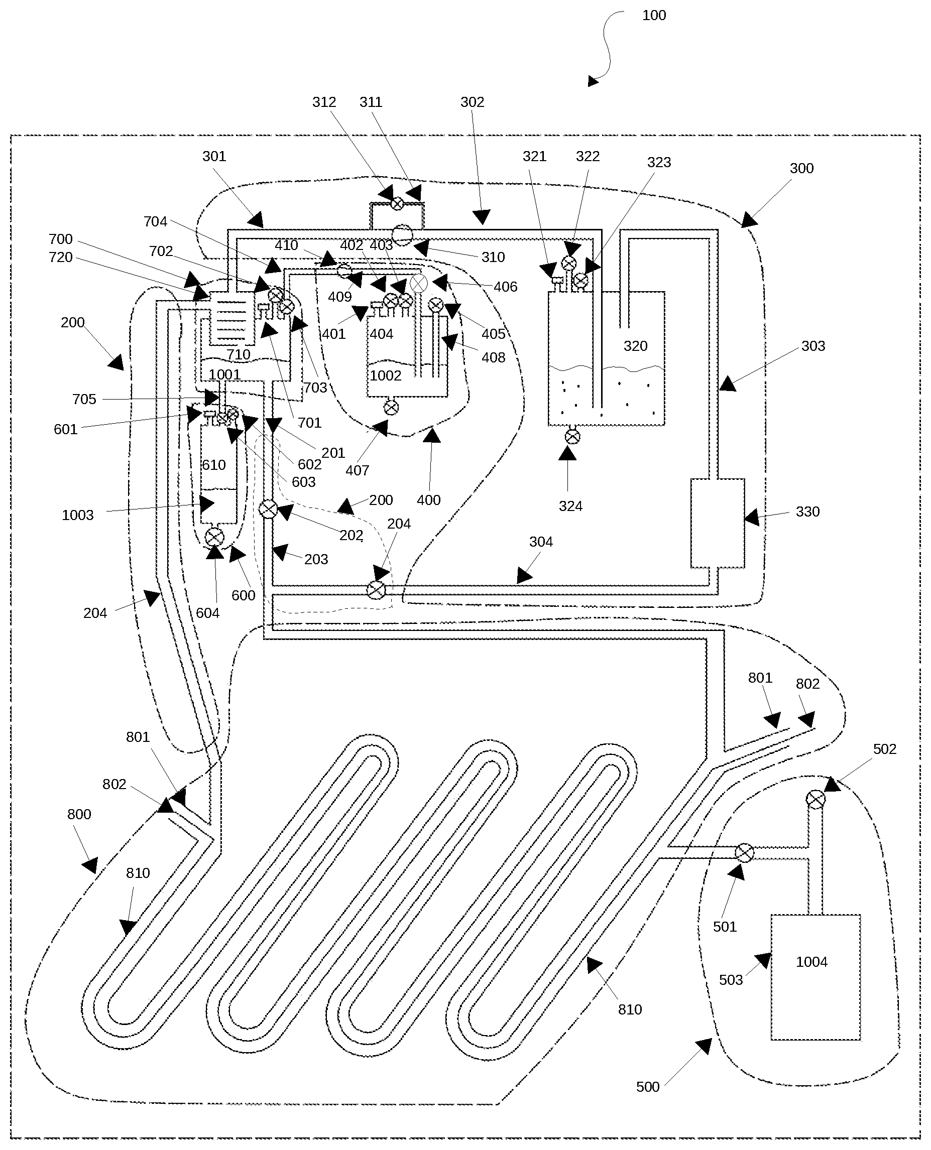 Patent US12305160 — Photobioreactor for blue-green algae cultivation — Figure 1