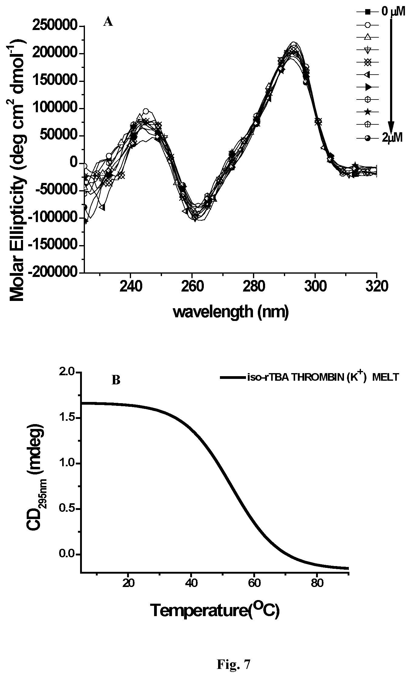 Patent US12305172 Figure 7 – G-rich iso-RNA oligomers as aptamers