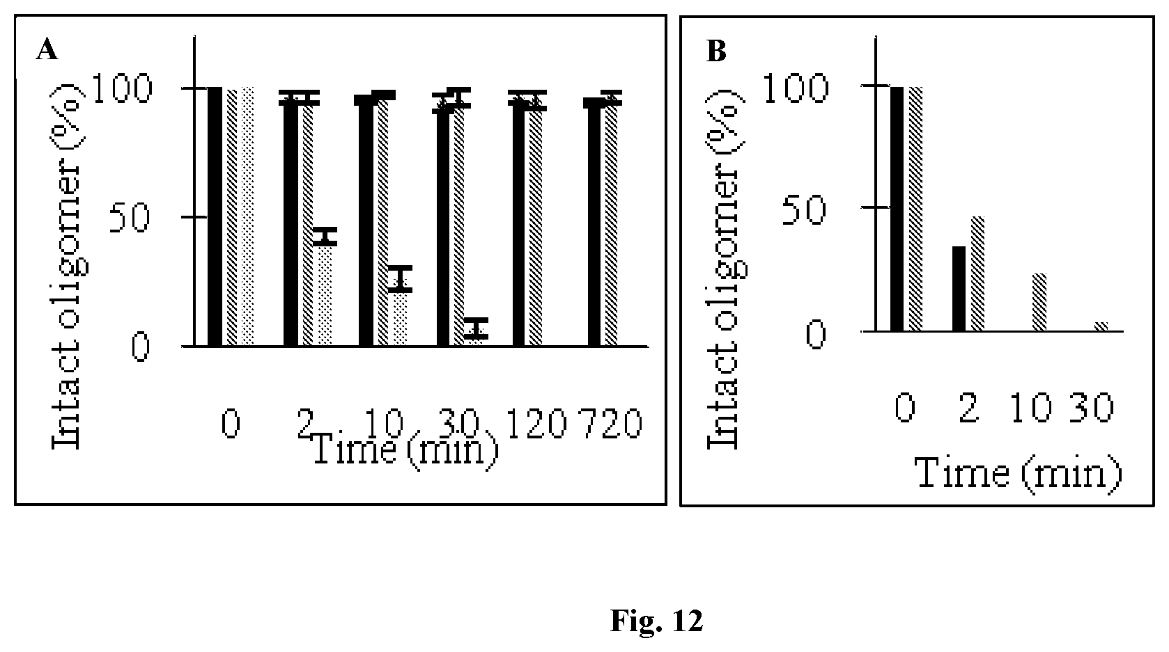 Patent US12305172 Figure 11 – G-rich iso-RNA oligomers as aptamers