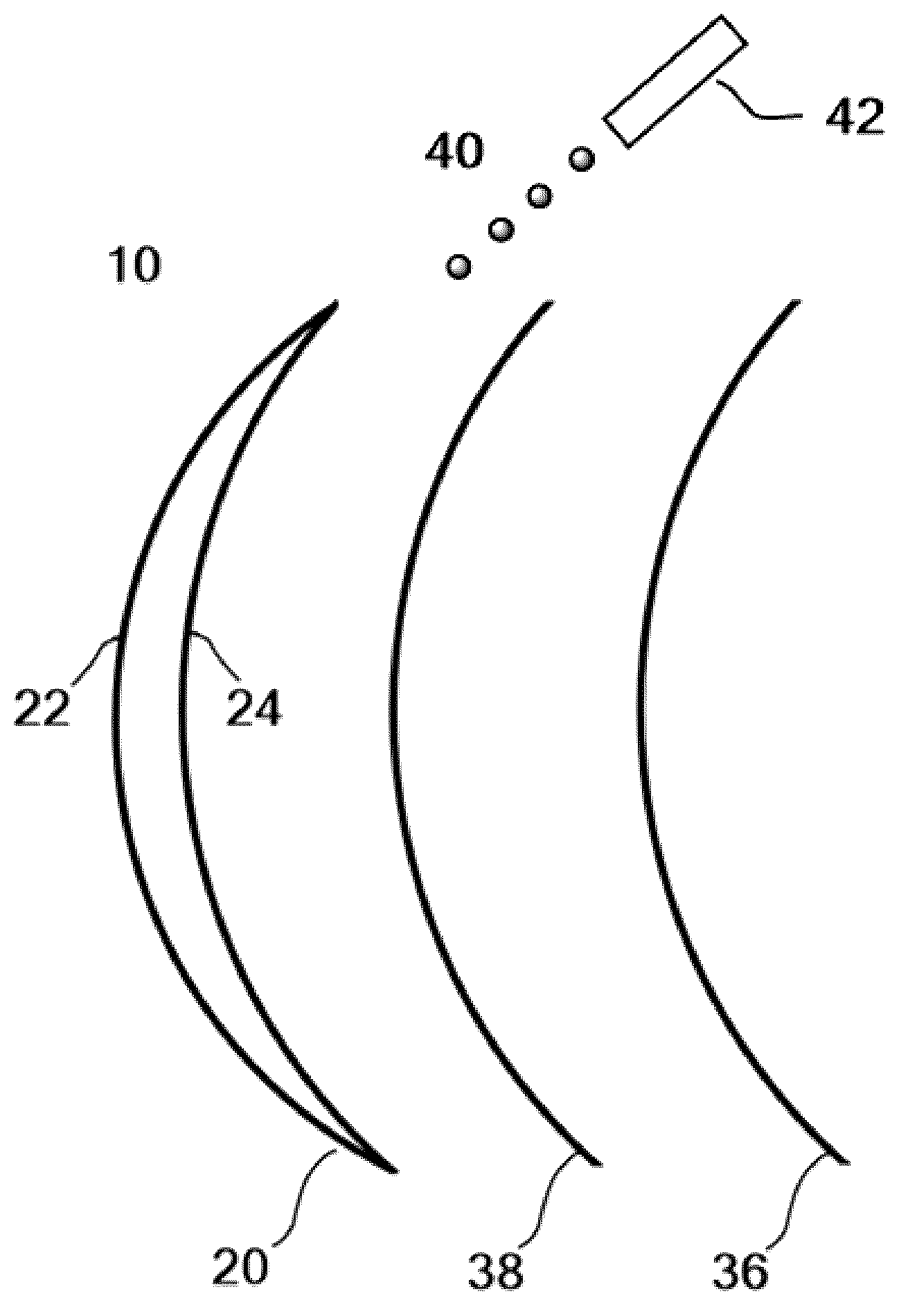 Patent US12305271 Figure 1 – Item comprising an organic-inorganic layer with a low refractive index