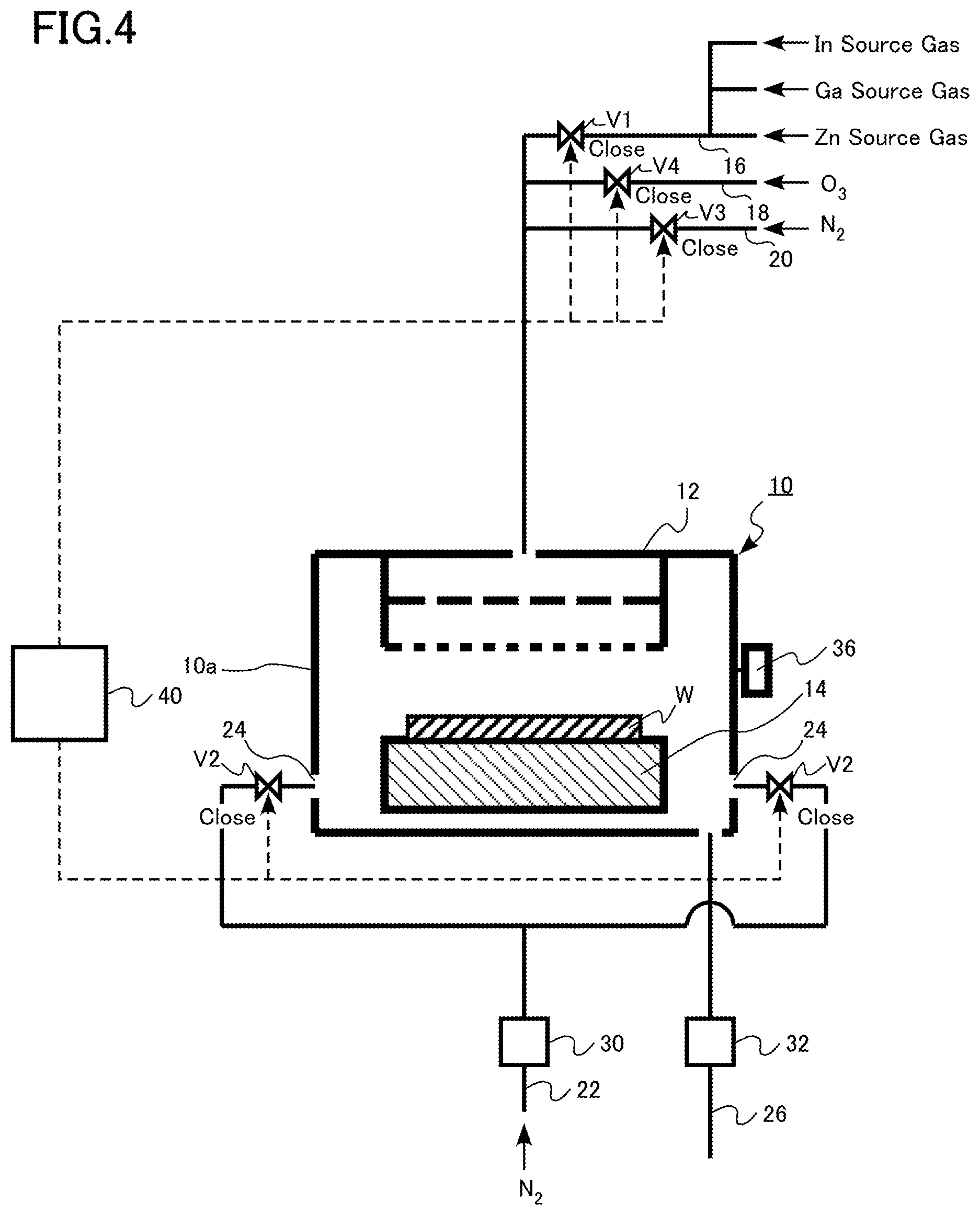 Patent US12305280 Figure 4 – Film forming apparatus and film forming method