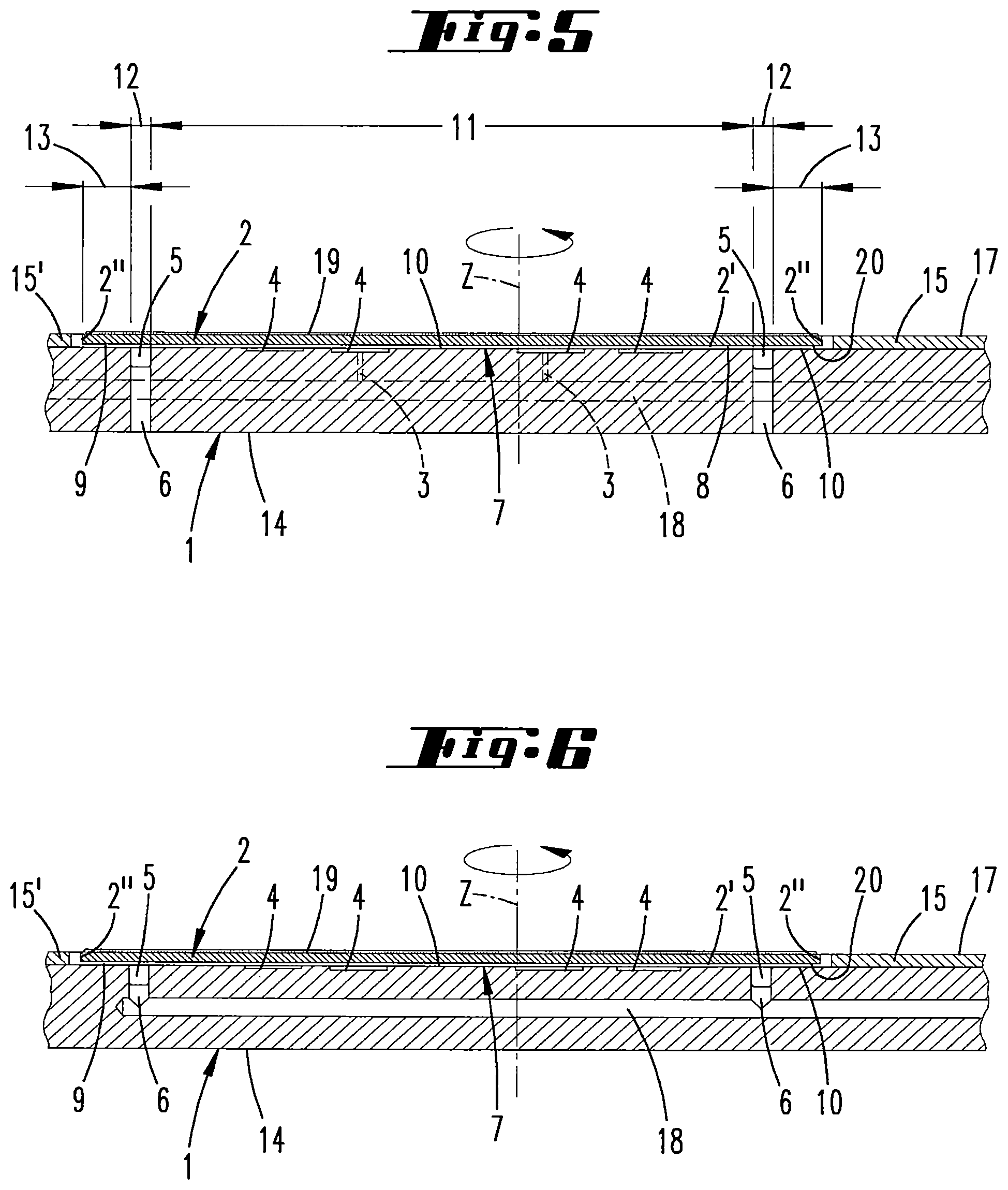 Patent US12305282 Figure 4 – Susceptor of a CVD reactor