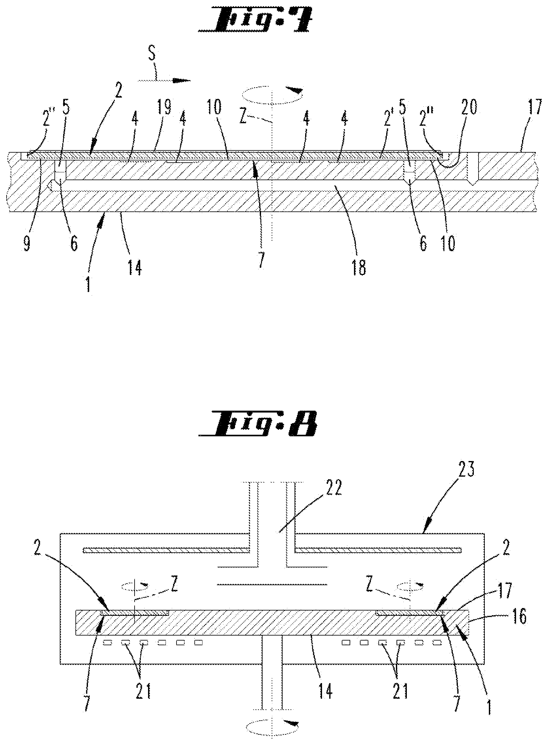 Patent US12305282 Figure 5 – Susceptor of a CVD reactor
