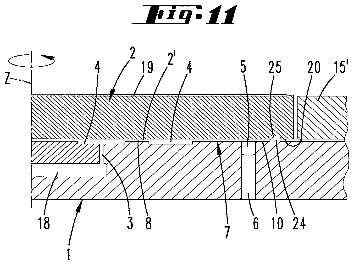Patent US12305282 Figure 8 – Susceptor of a CVD reactor
