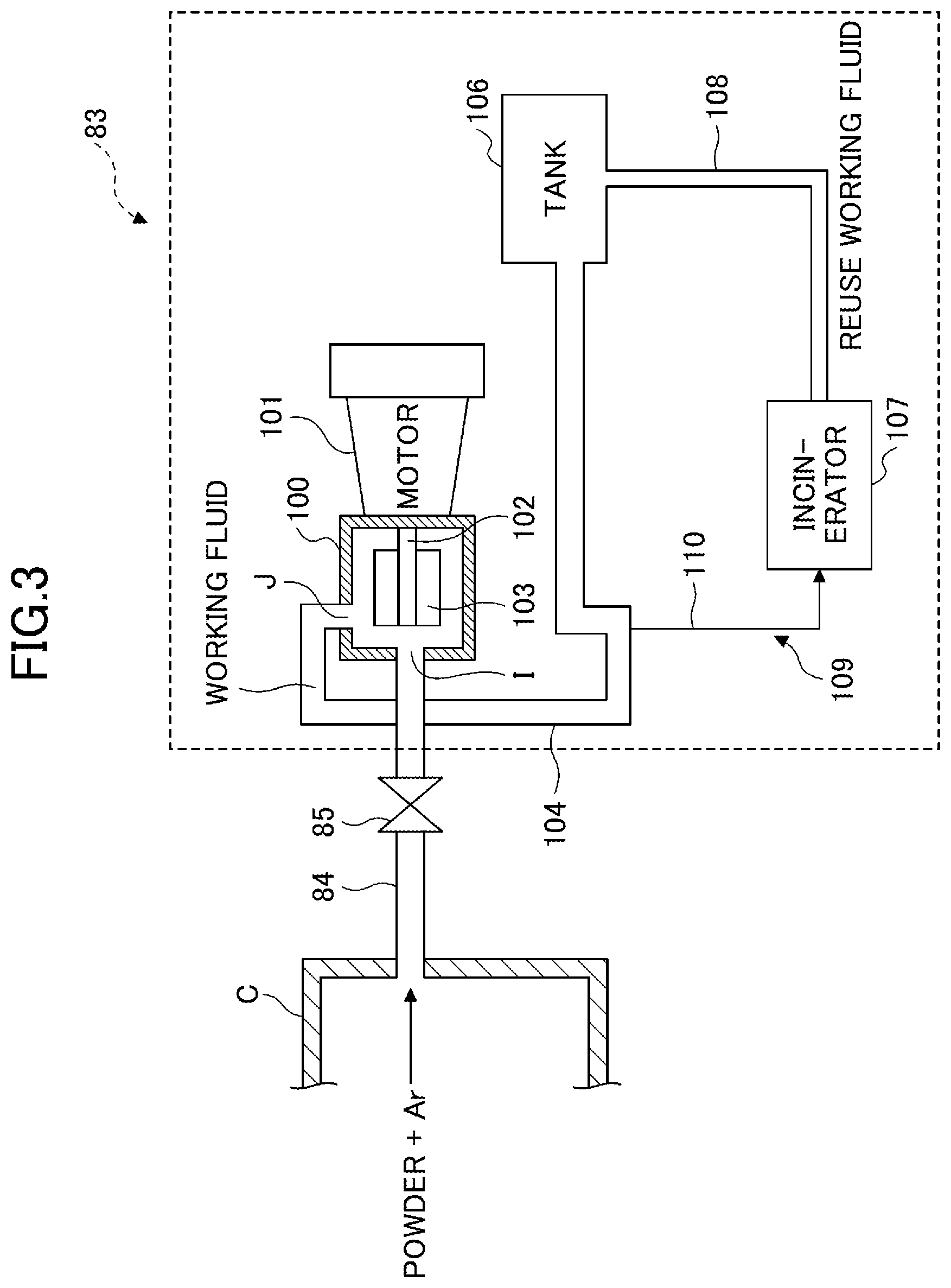 Patent US12305295 Figure 3 – Powder feeding device, thermal spraying apparatus, powder feeding method, and thermal spraying method