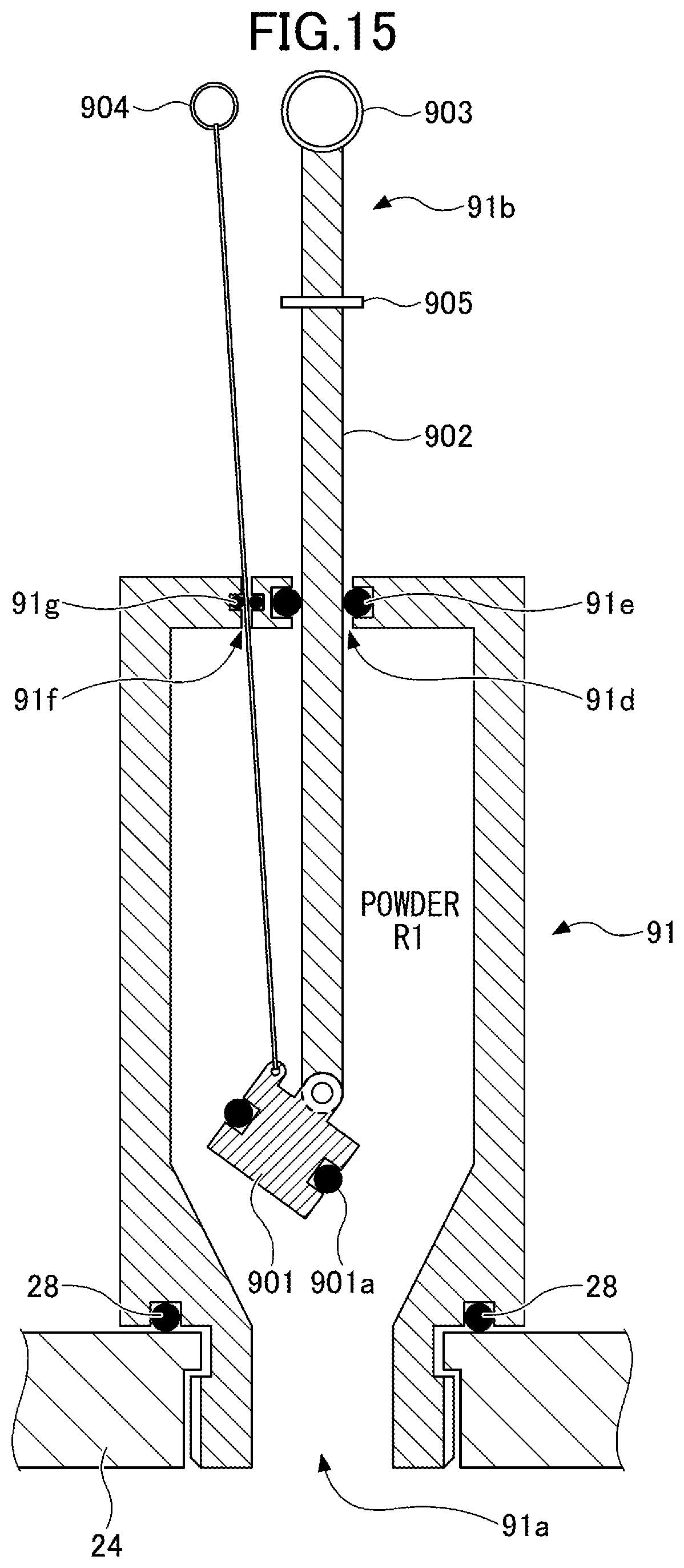 Patent US12305295 Figure 15 – Powder feeding device, thermal spraying apparatus, powder feeding method, and thermal spraying method
