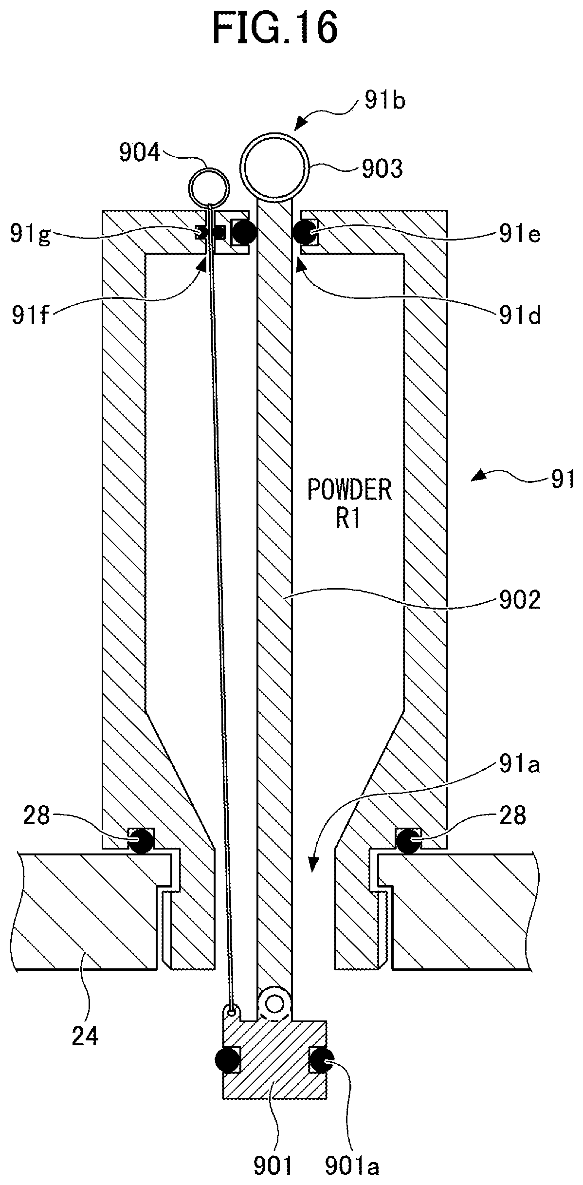 Patent US12305295 Figure 16 – Powder feeding device, thermal spraying apparatus, powder feeding method, and thermal spraying method