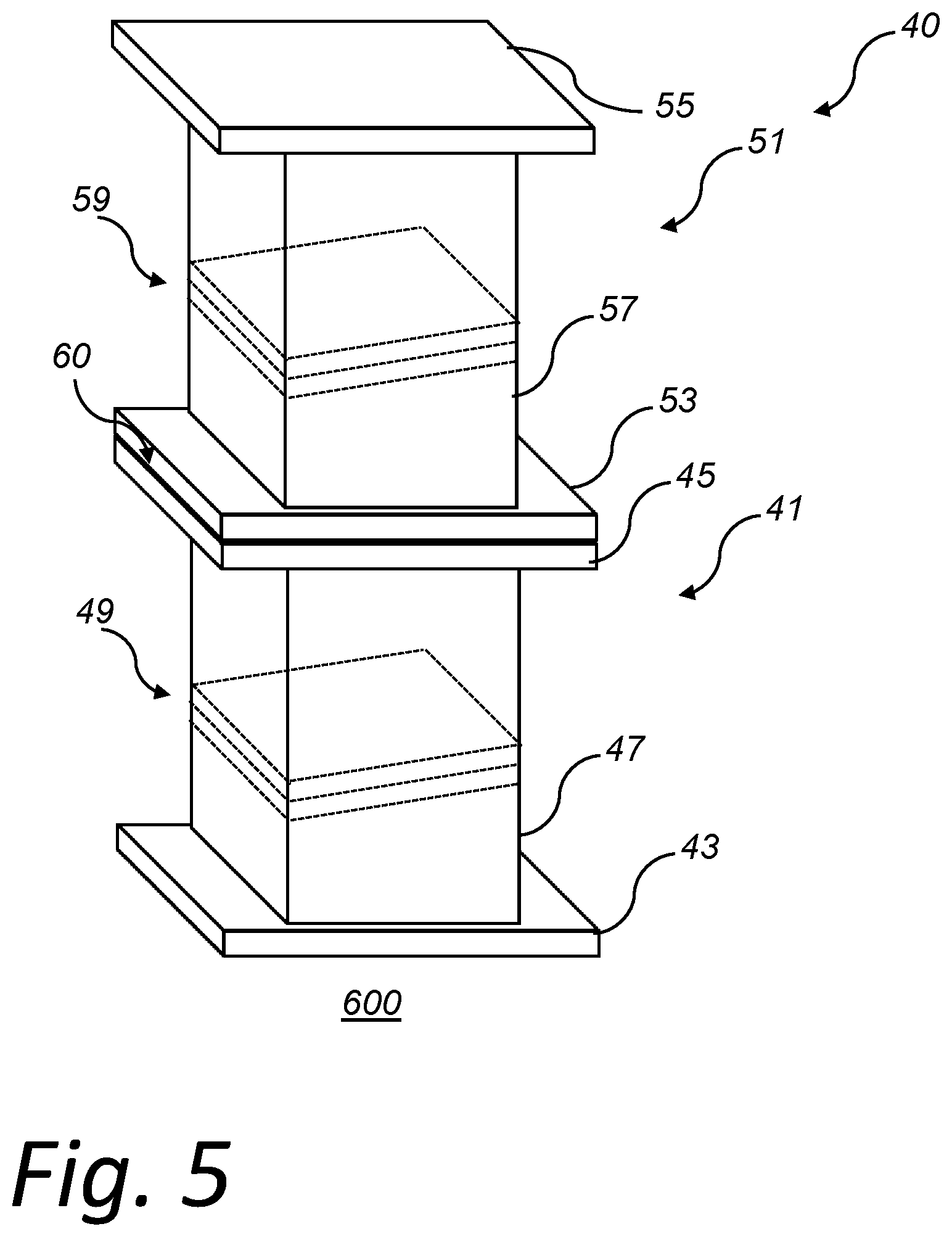 Patent US12305297 Figure 5 – Alkaline electrolyzer arrangement