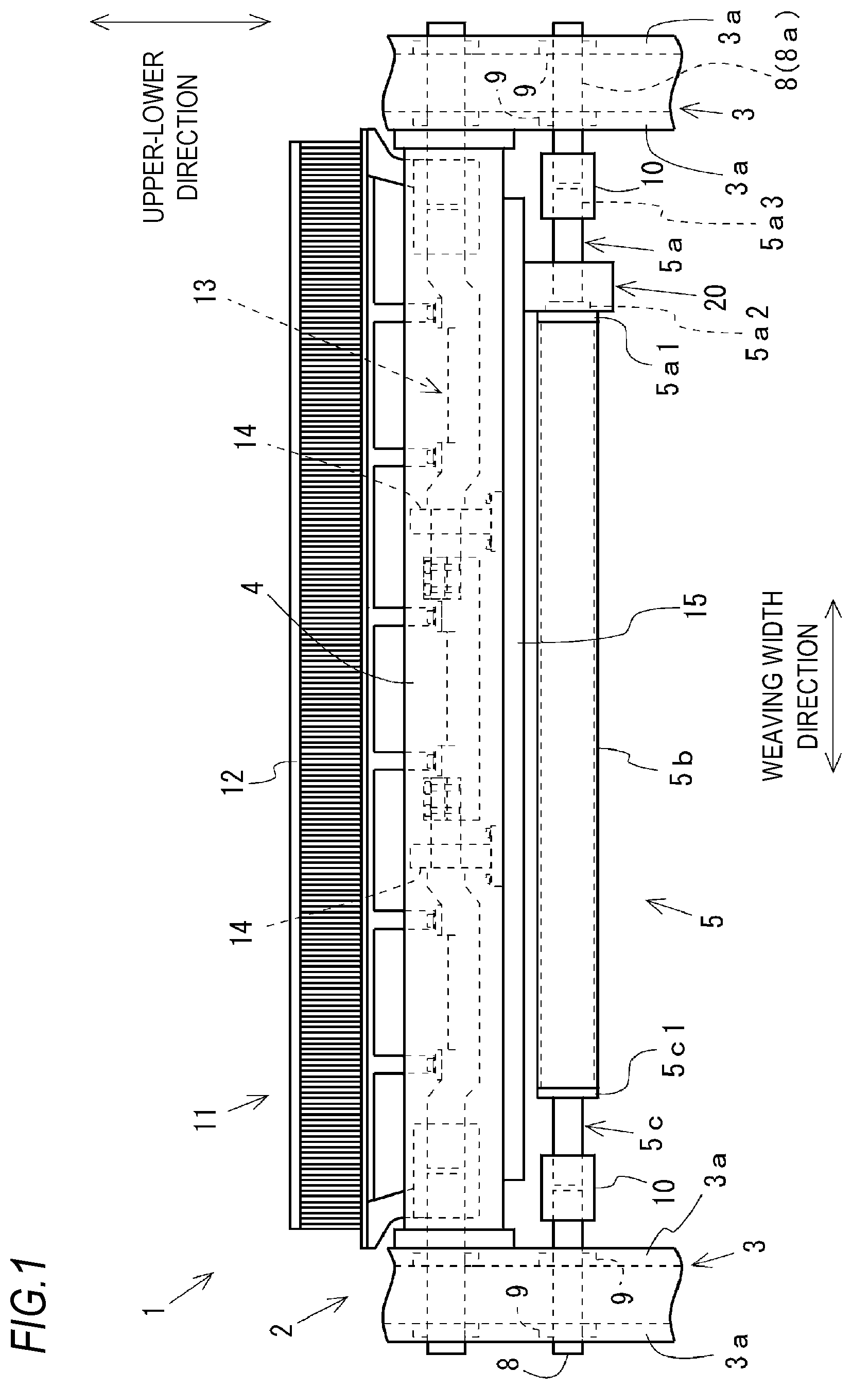 Patent US12305314 — Loom — Figure 1